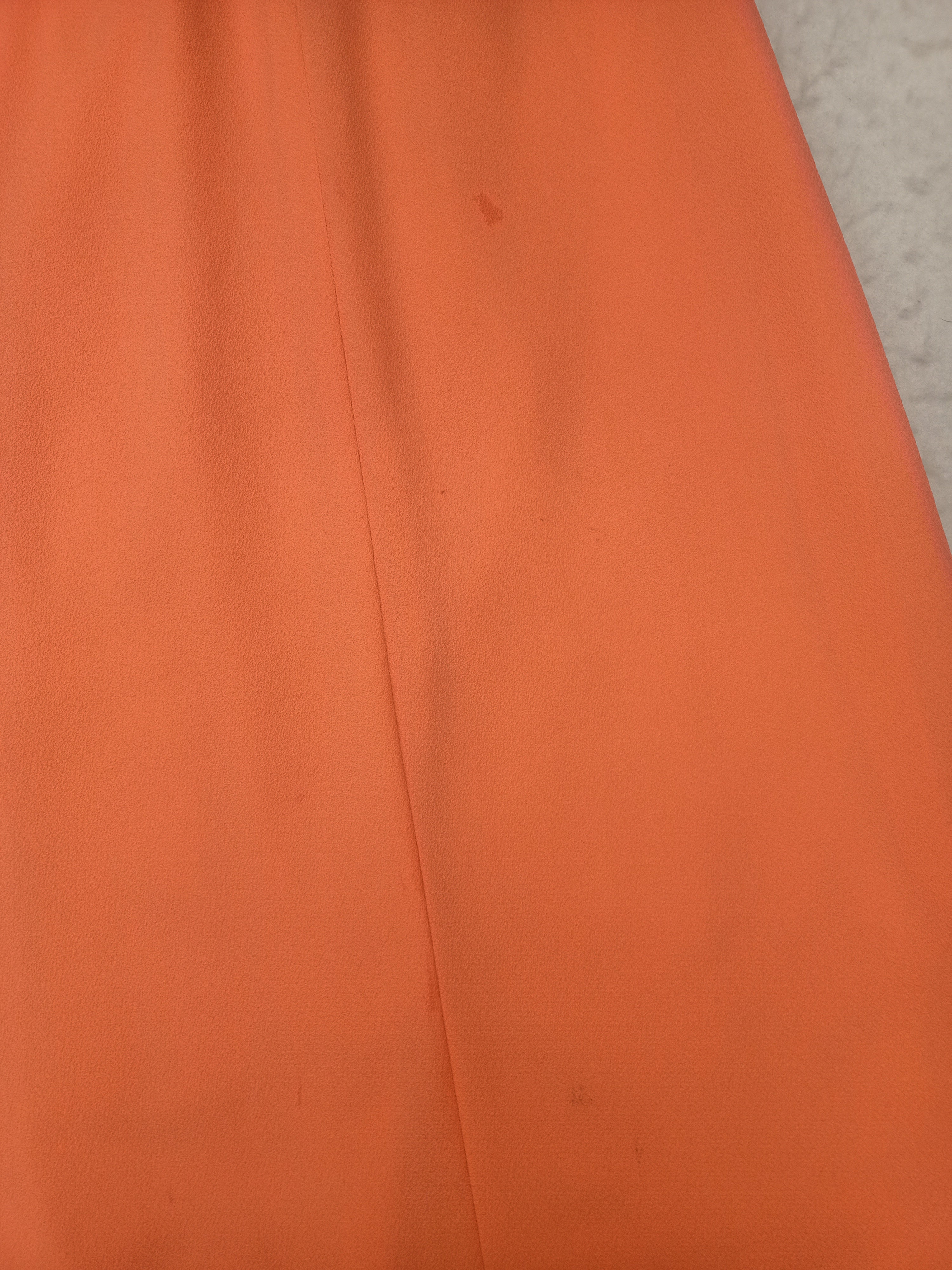 Vintage Neon Orange Maxi Dress