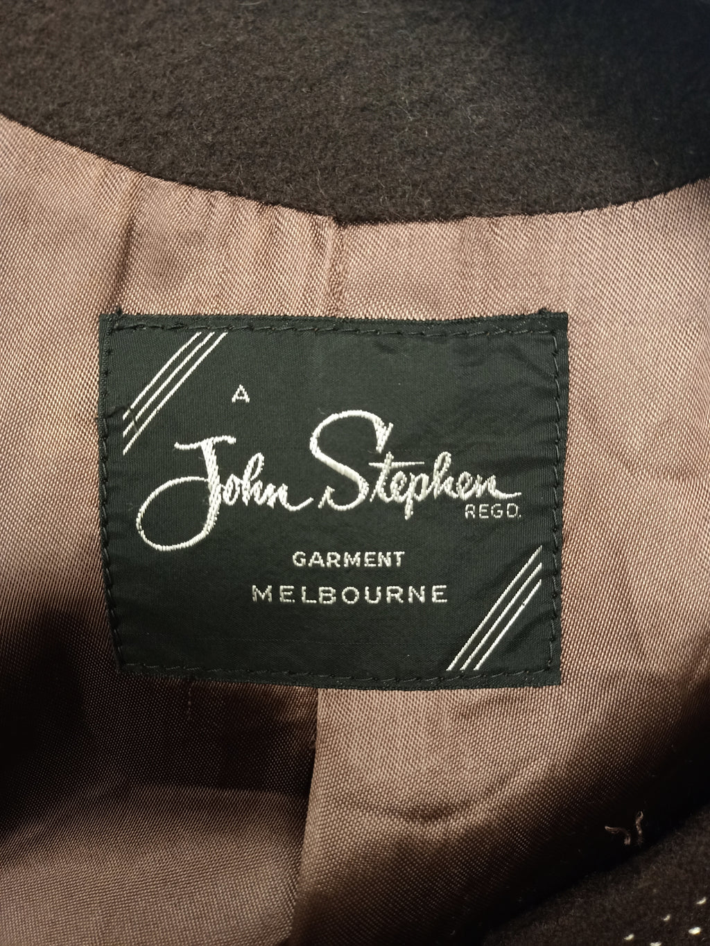Vintage John Stephen Brown Coat