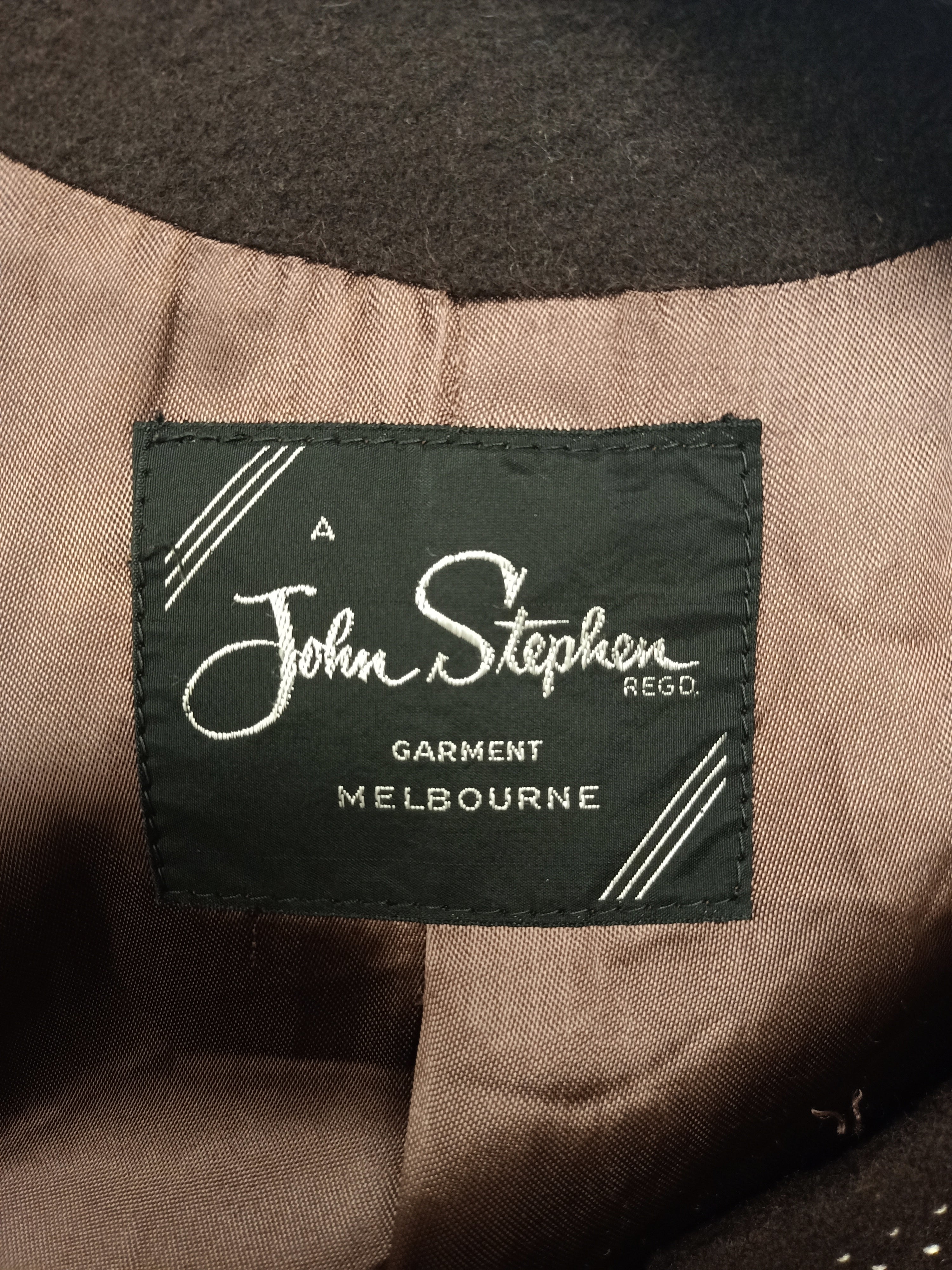 Vintage John Stephen Brown Coat