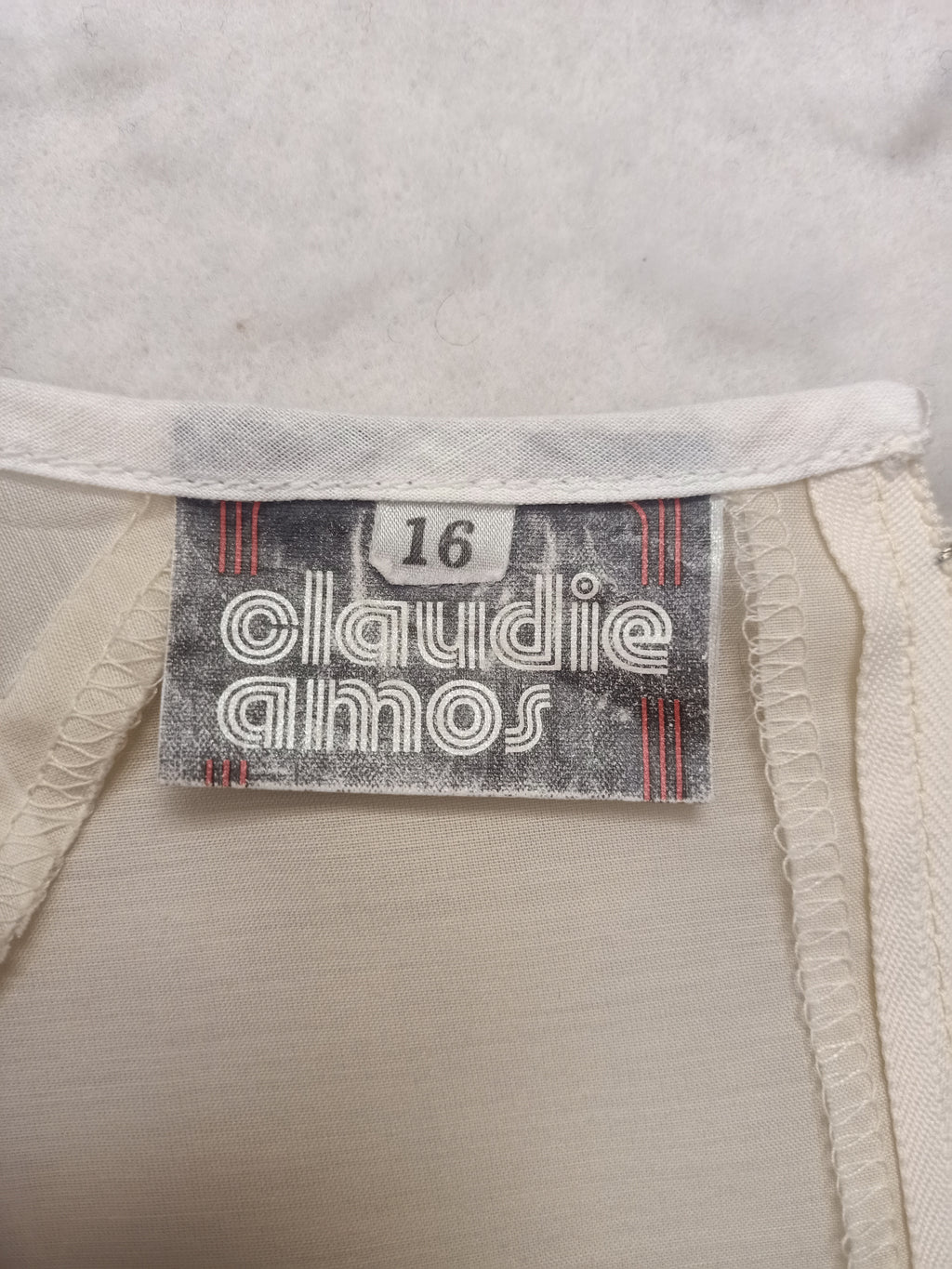 Vintage Claudie Amos Cream Dress