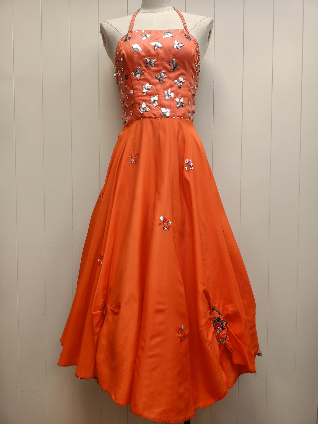 Vintage Orange Dance Dress