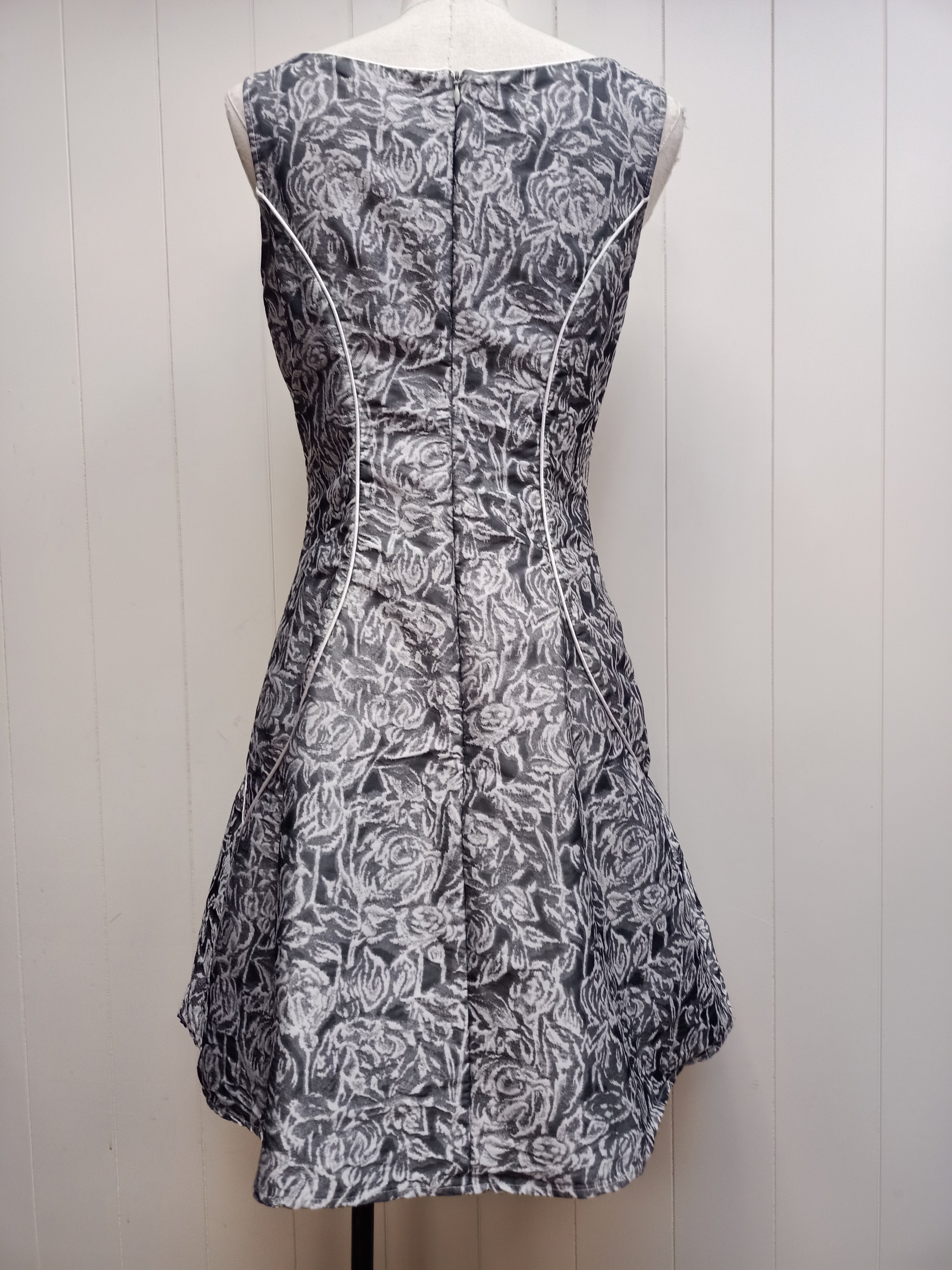 Annah Stretton Grey Jacquard Dress