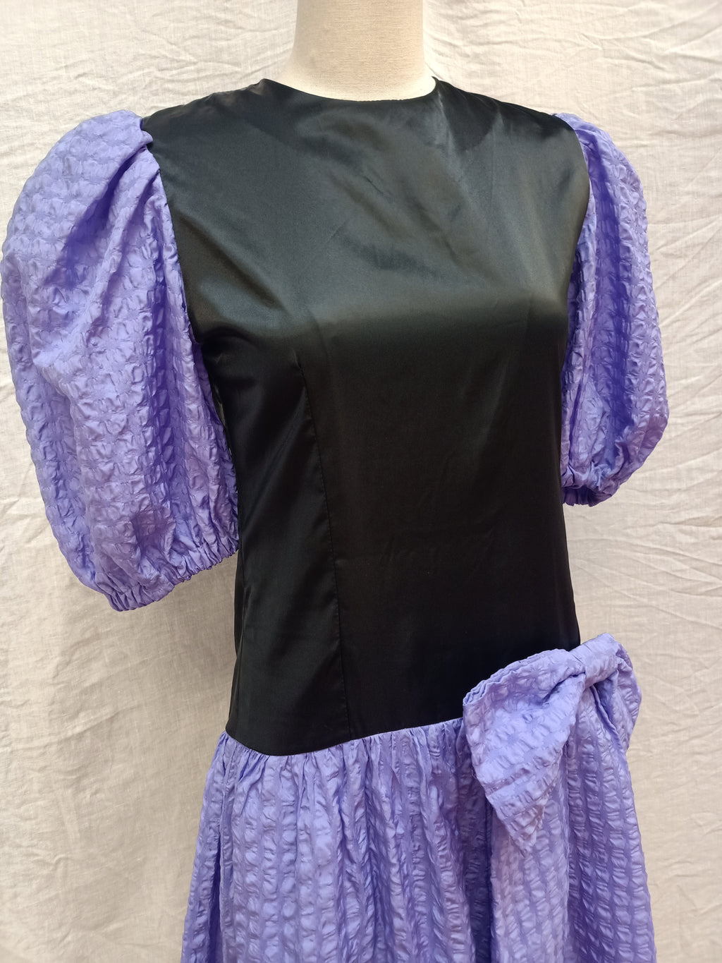 Vintage Black and Purple Dress