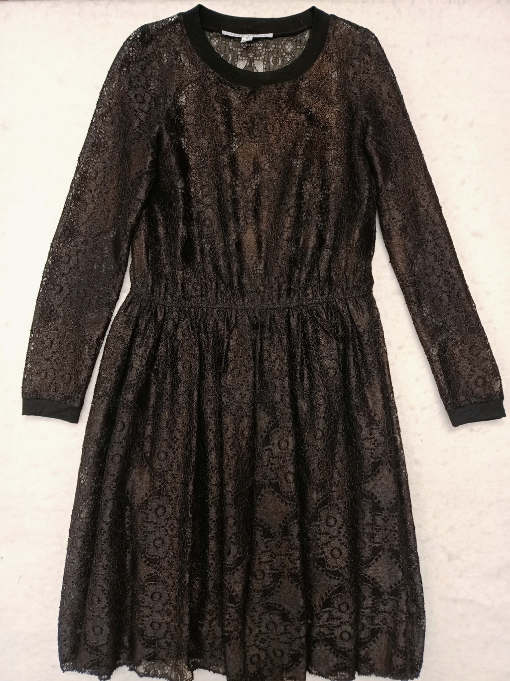 Liann Bellis Black Lace Dress
