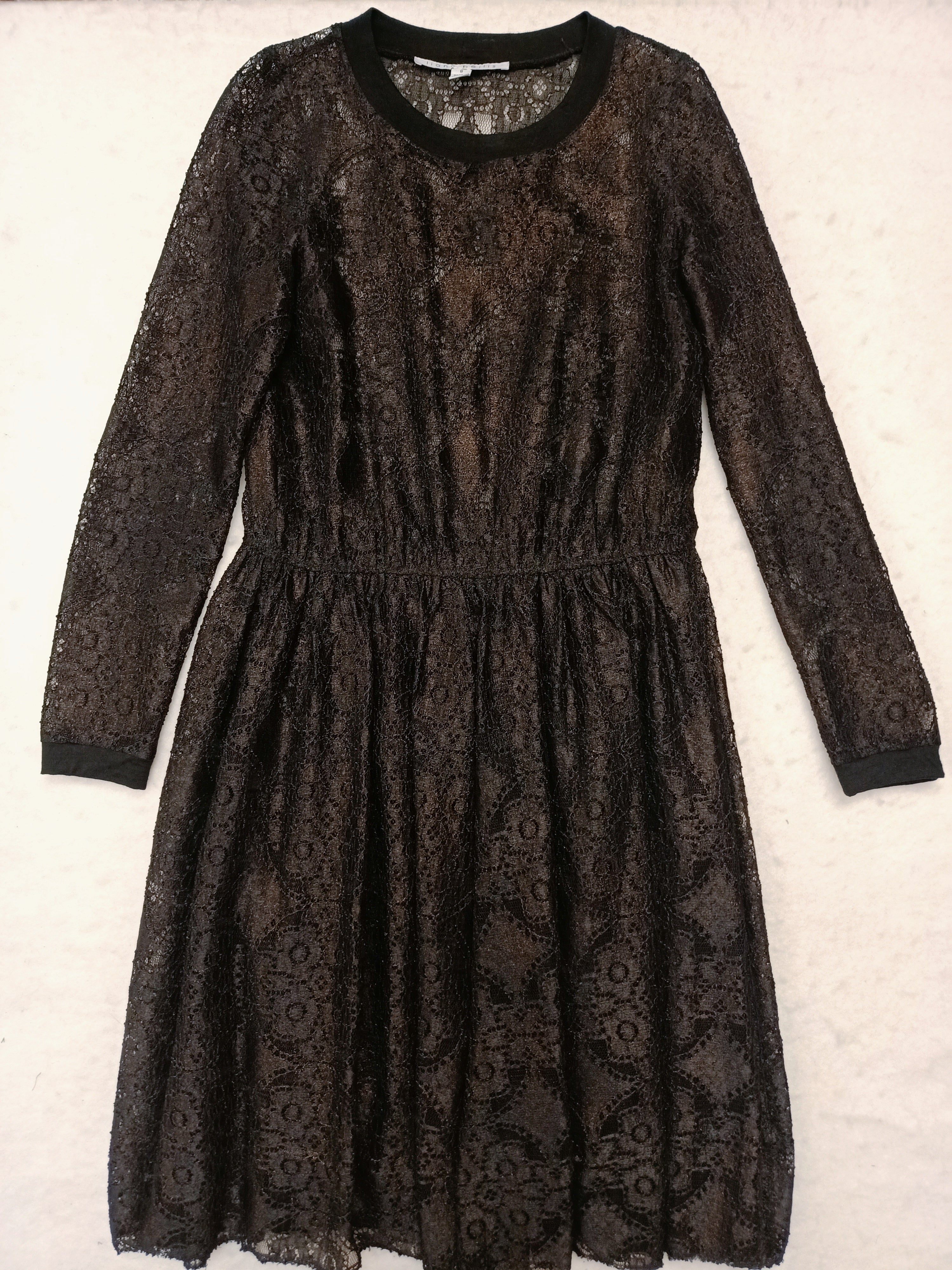 Liann Bellis Black Lace Dress