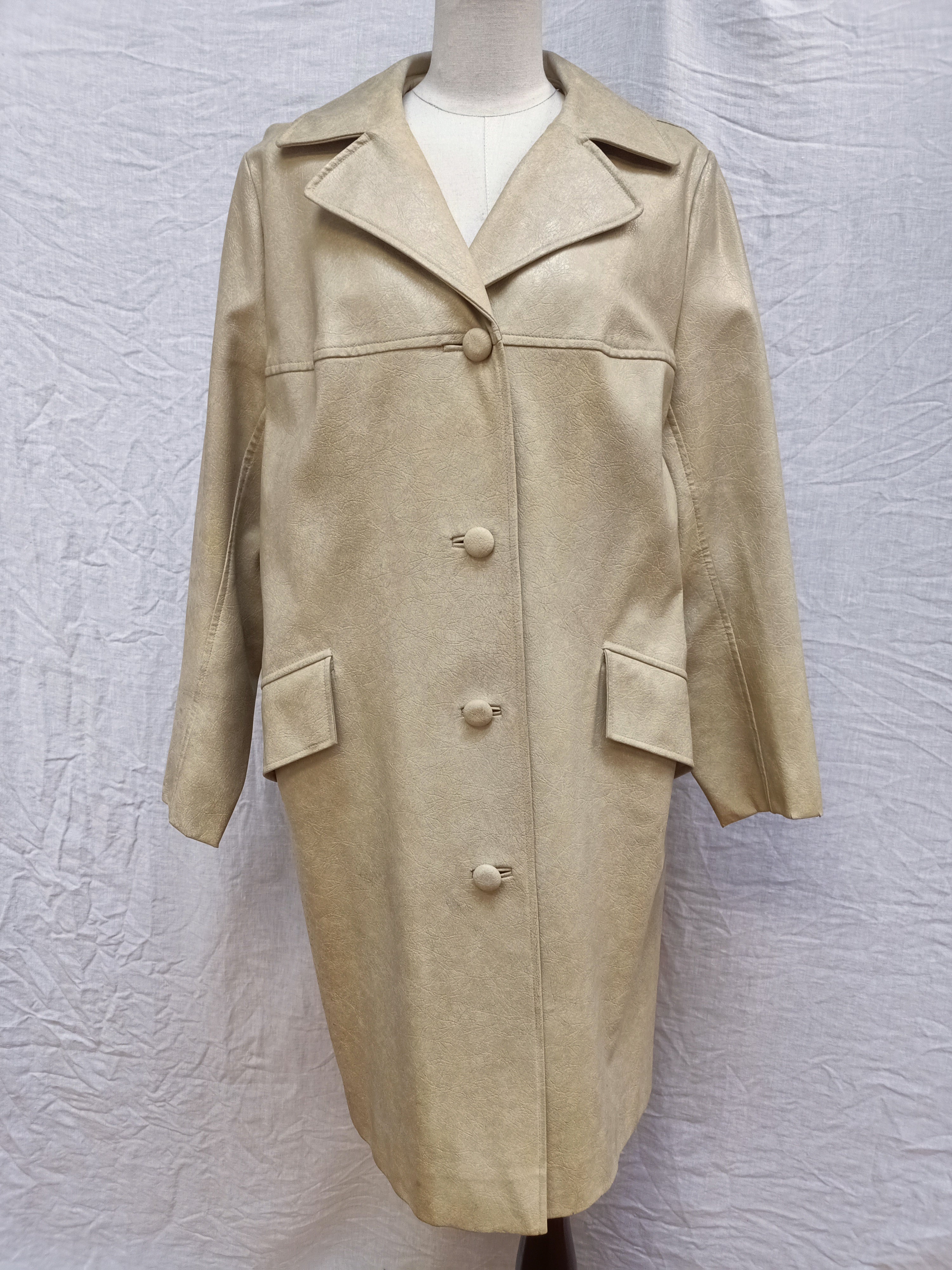 Vintage Faux Leather Coat