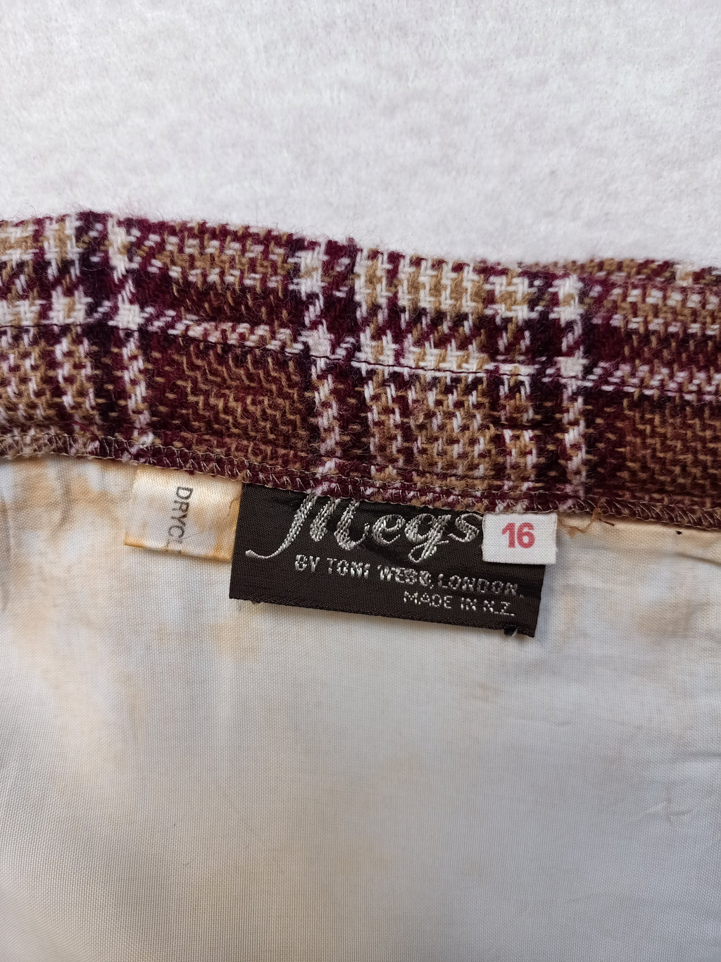 Vintage Megs Plaid Skirt