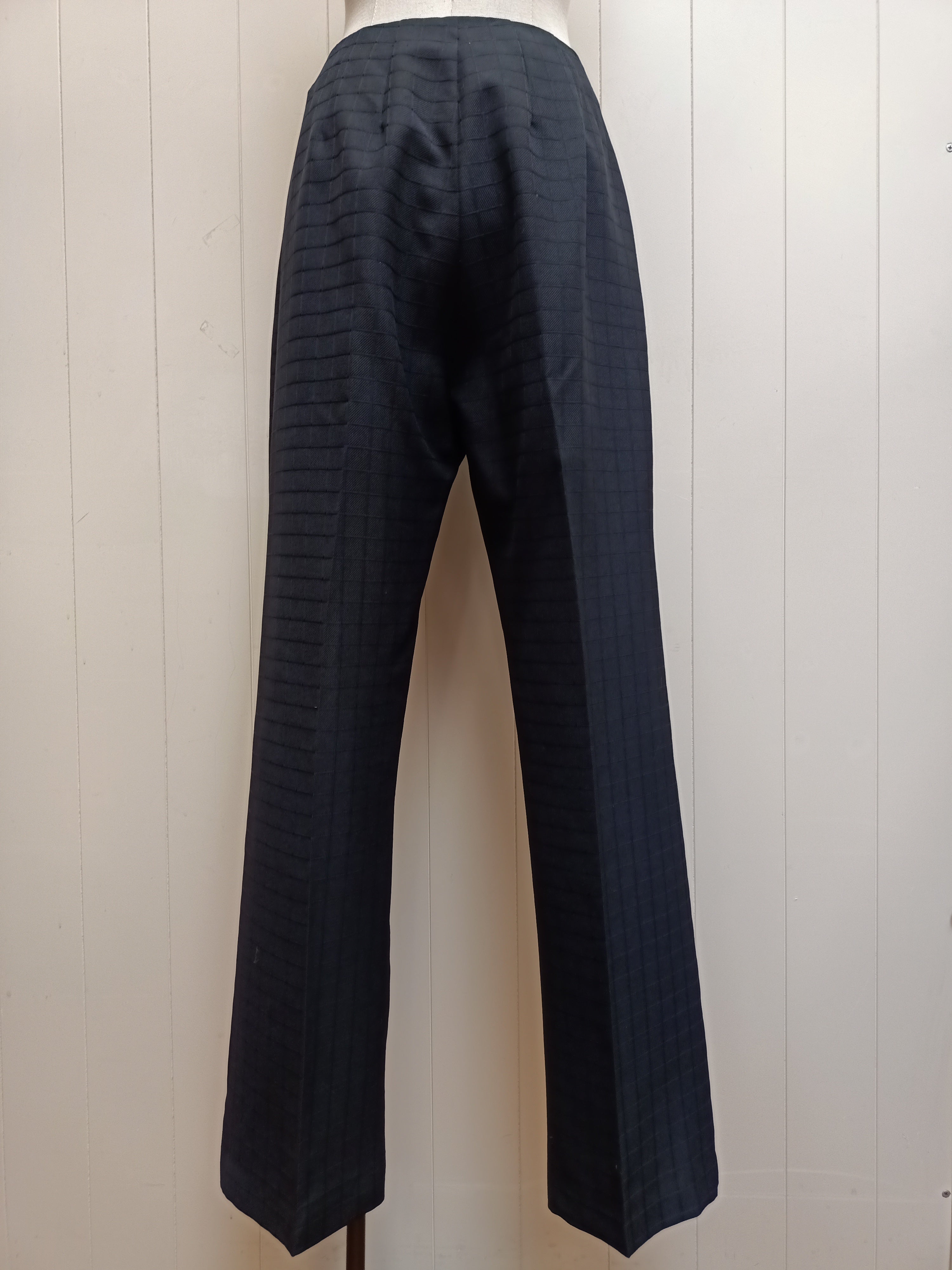 Vintage Miss Deauville Black Grid Pants
