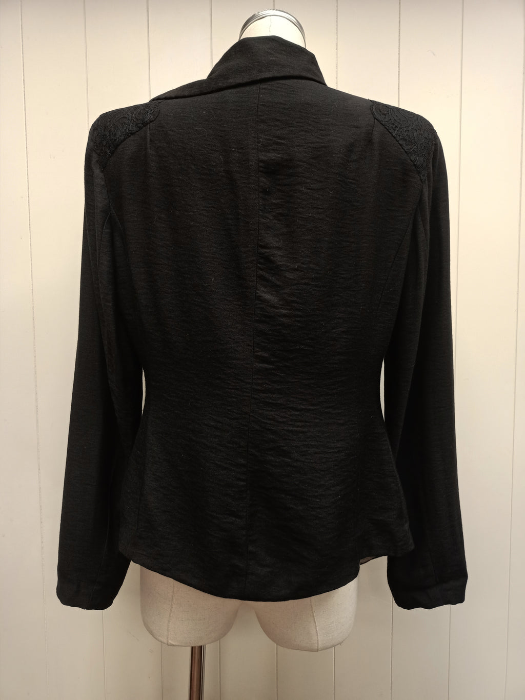 Annah Stretton Black Asymmetrical Blazer