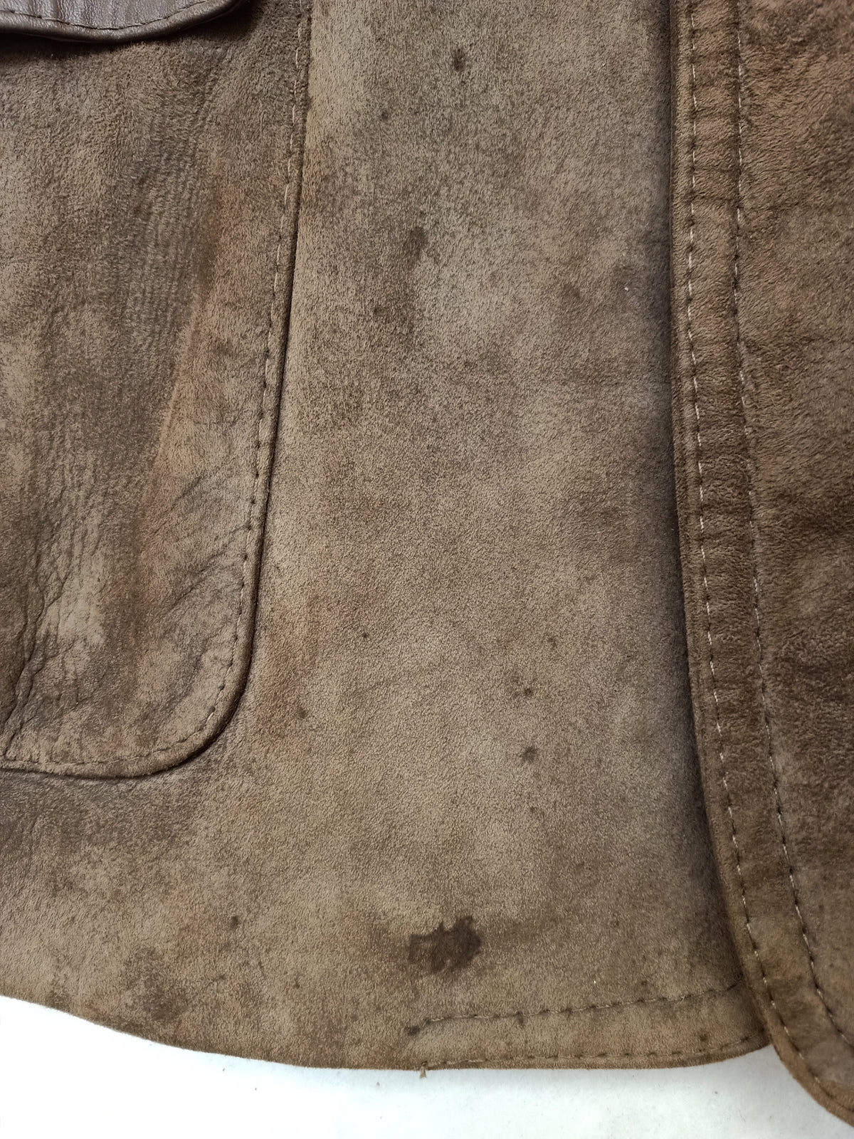 Vintage Mens Ode Lamb Suede Blazer