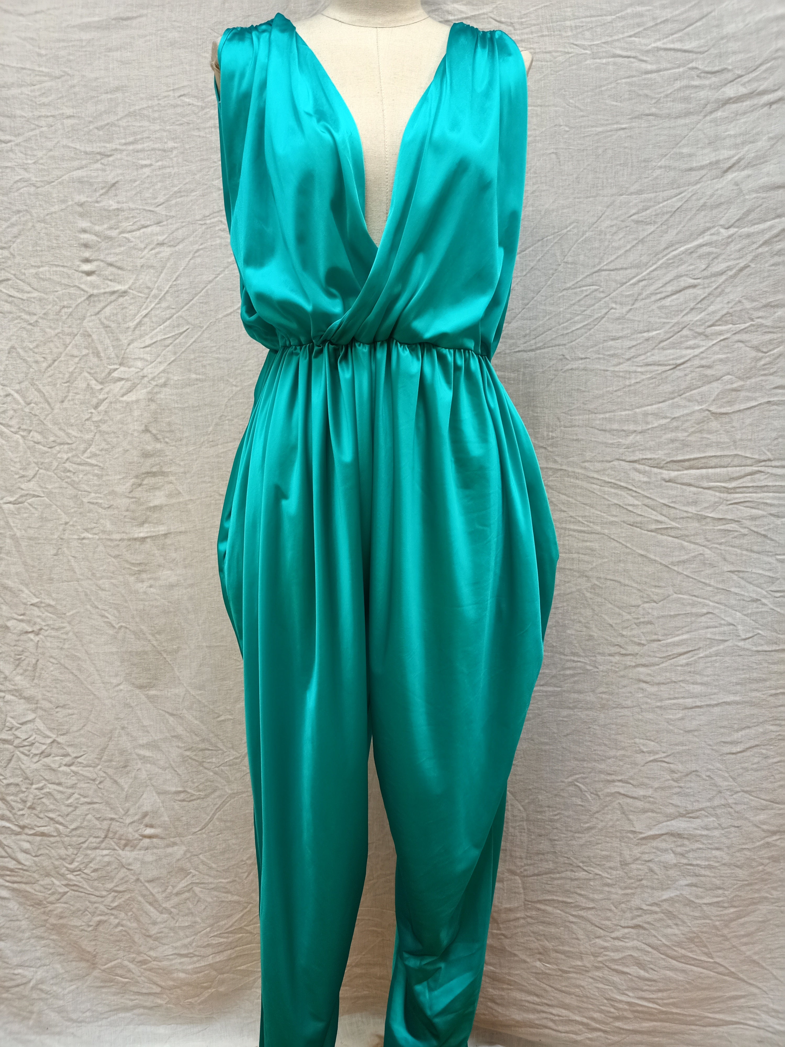 Vintage Teal Jumpsuit
