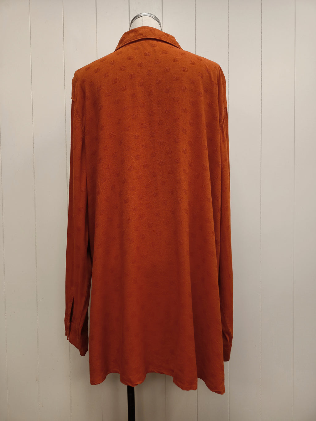 Vintage Orange Button Up Shirt