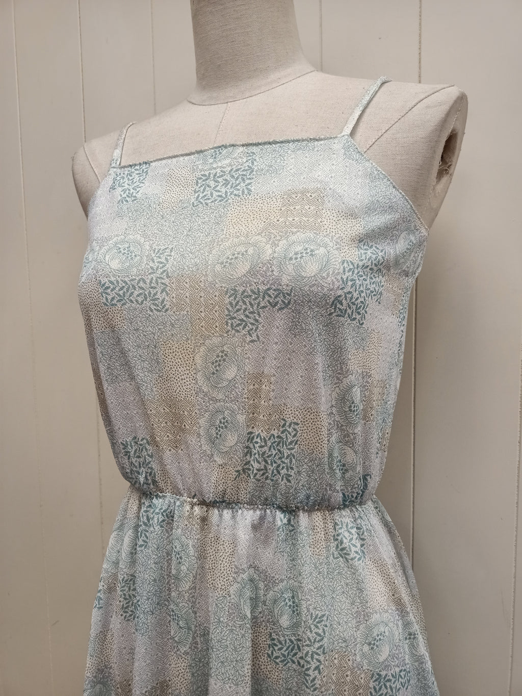 Vintage Sheer Mosaic Dress