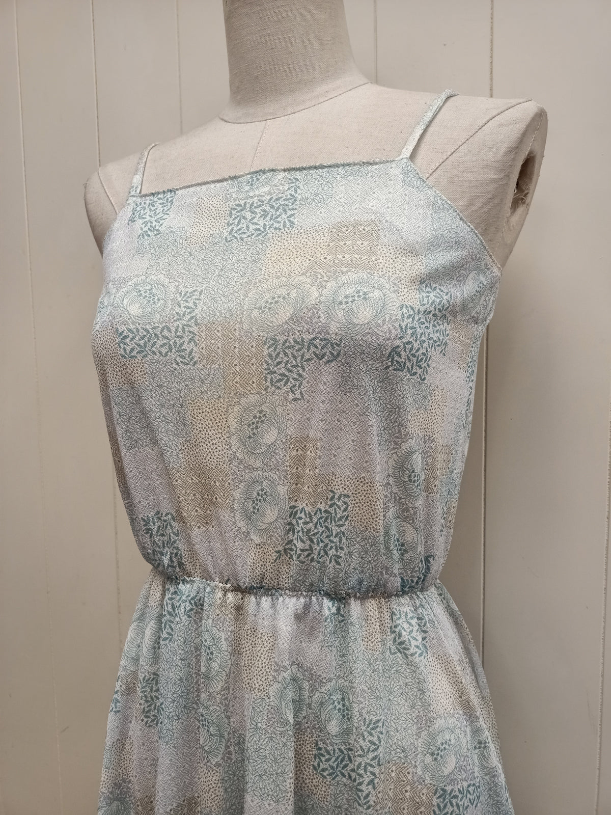 Vintage Sheer Mosaic Dress