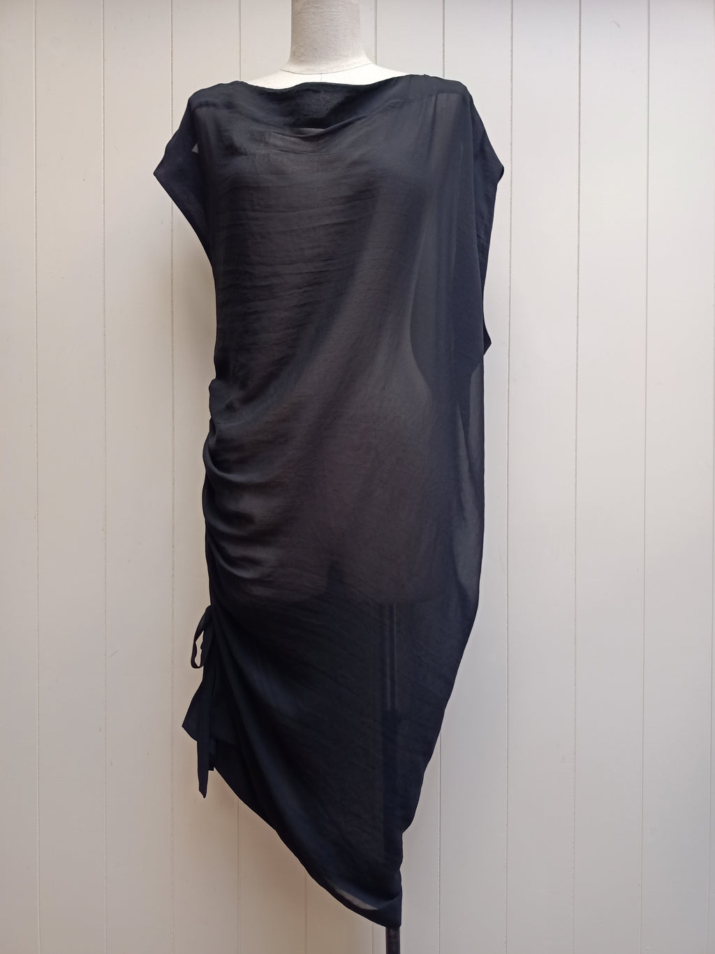 Moochi Black Chiffon Dress