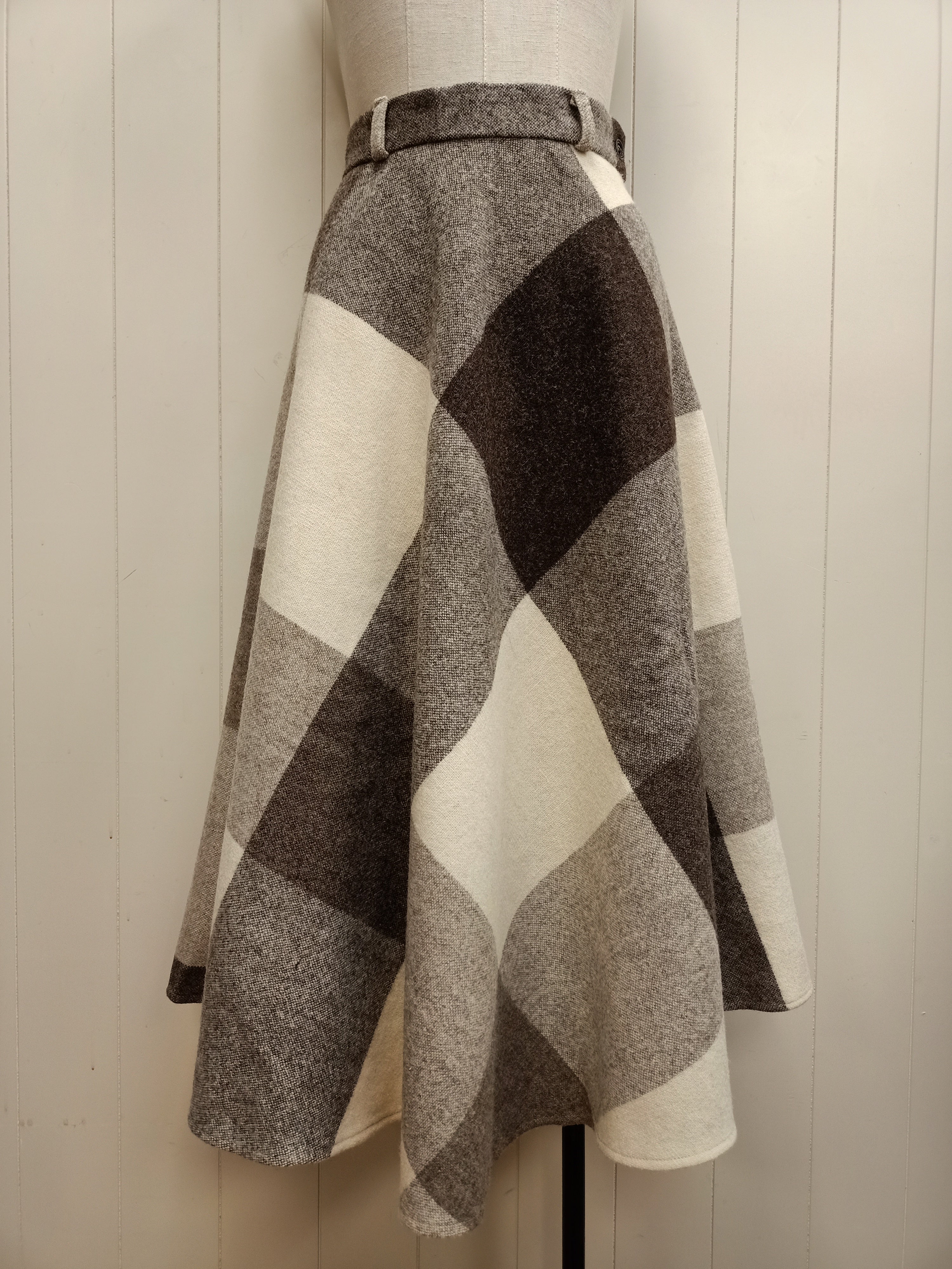 Vintage Derek Clothing Gingham Skirt