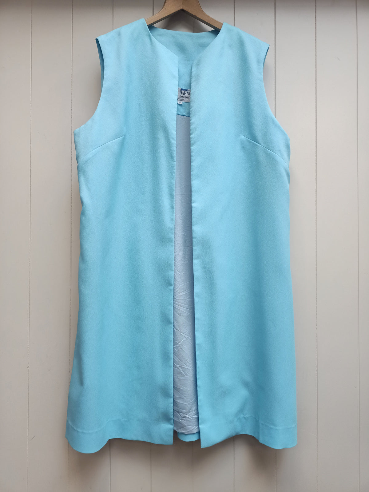 Vintage Al Darni Baby Blue Longline Vest