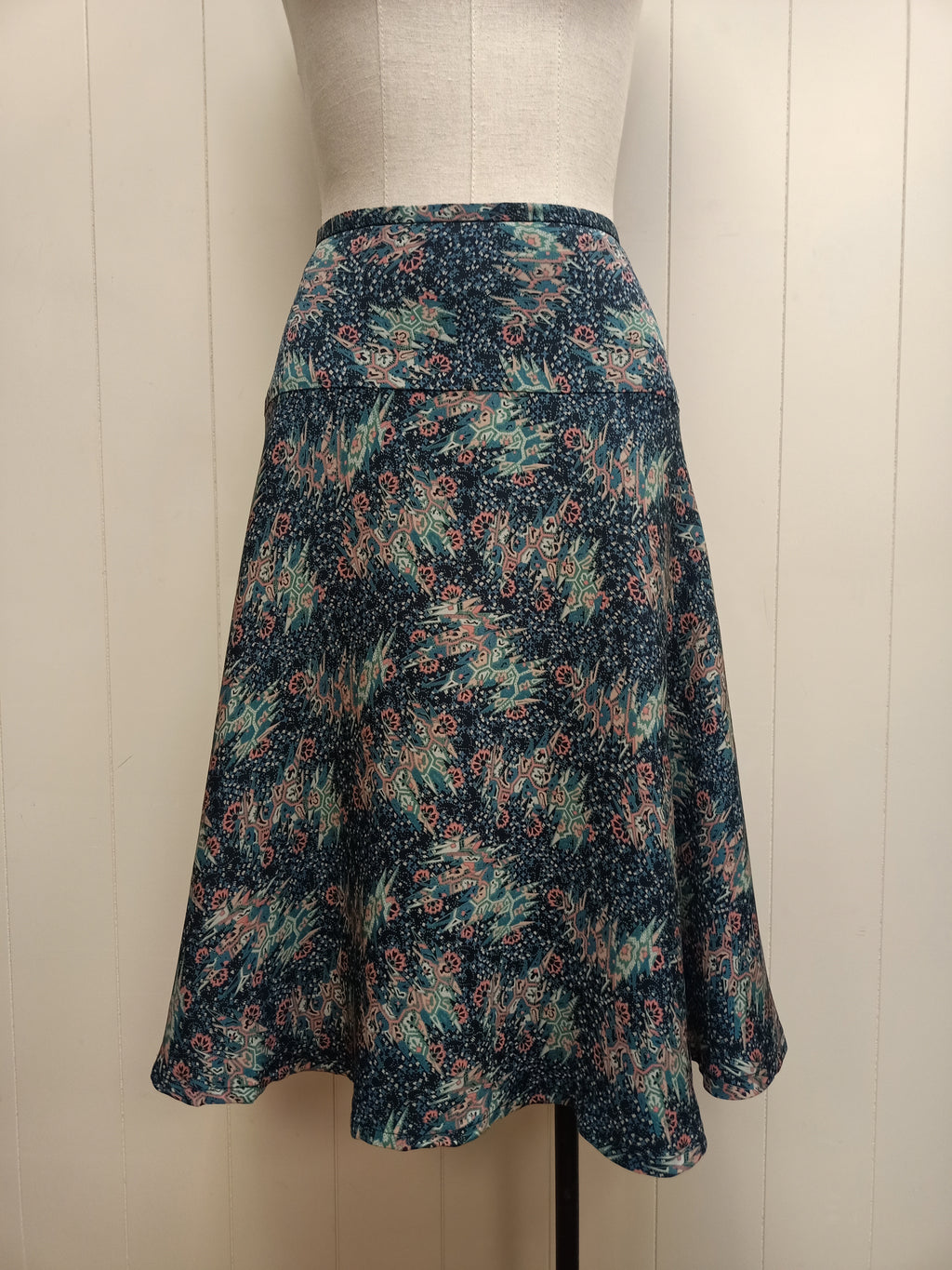 Helen Cherry Silk Skirt