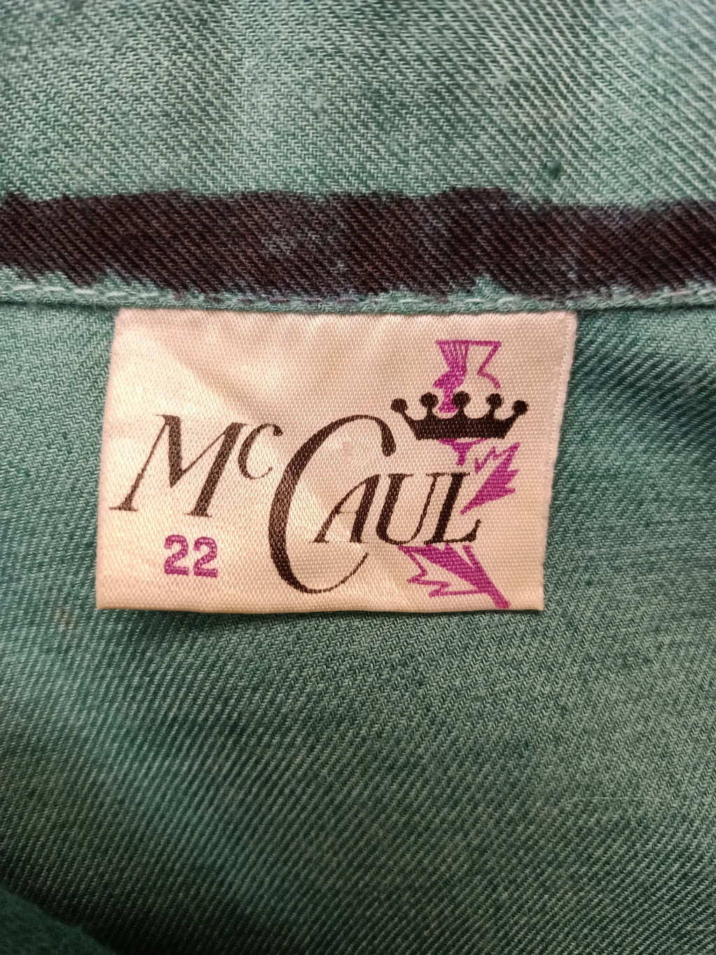 Vintage McCaul Green Chambray Shirt
