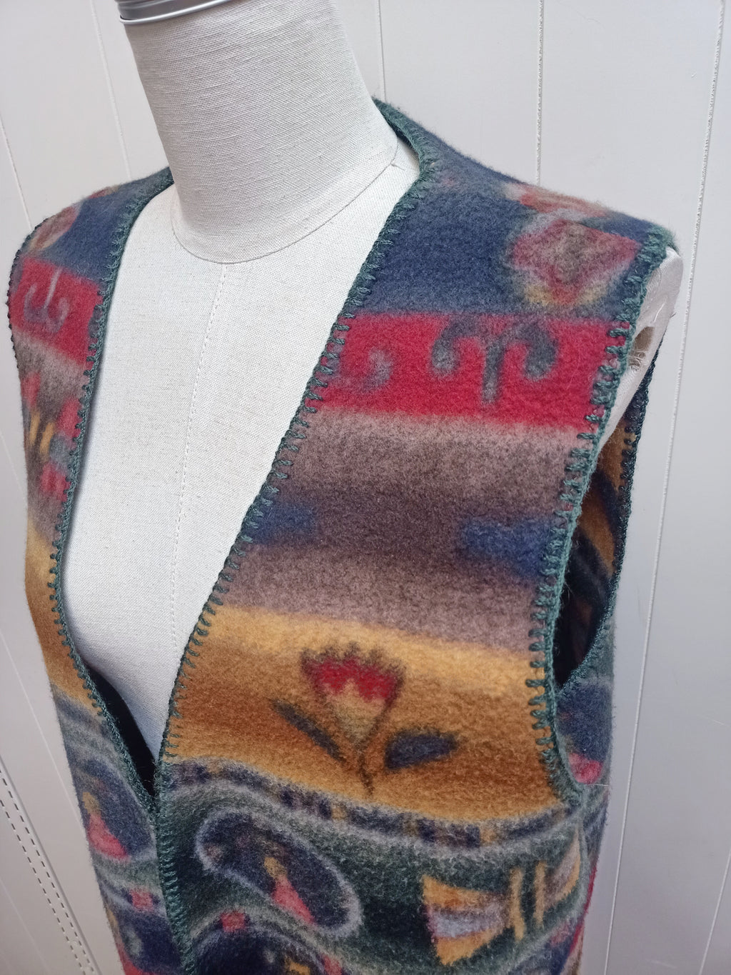 Retro Polar Fleece Vest