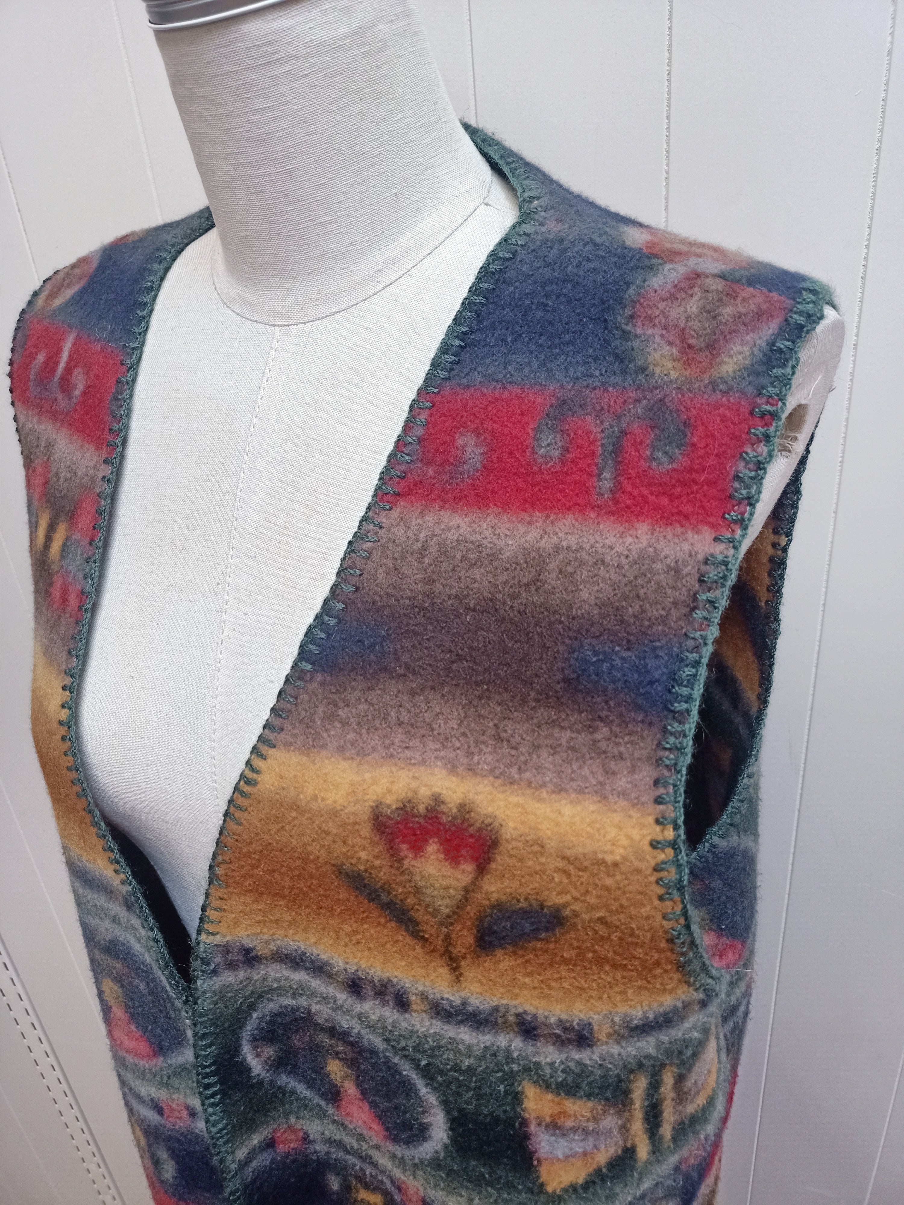 Retro Polar Fleece Vest