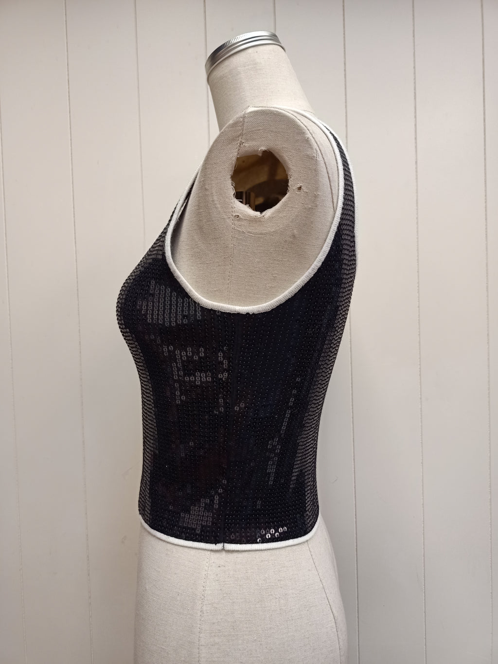 Sandro Black Sequins Shirt