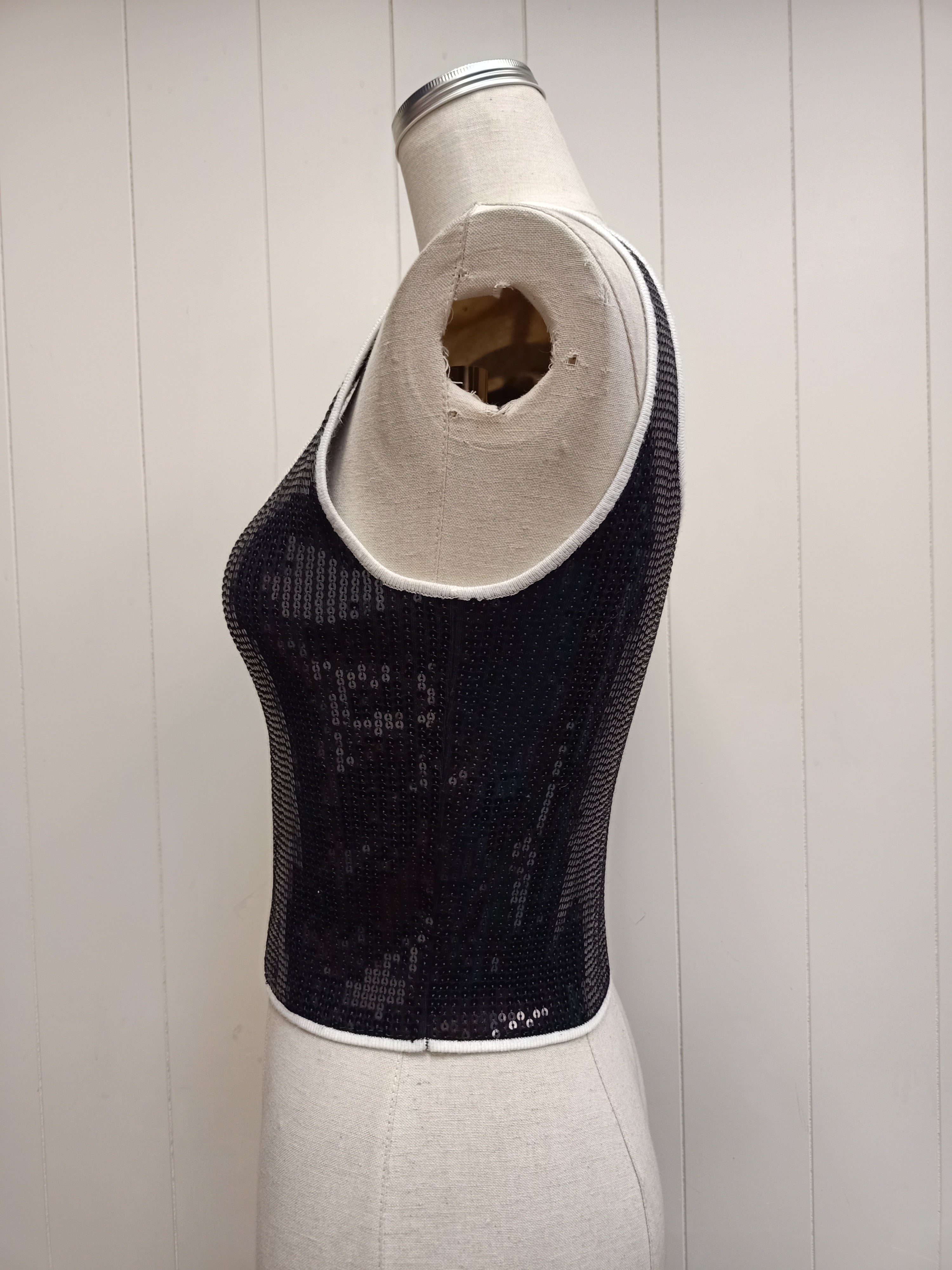 Sandro Black Sequins Shirt
