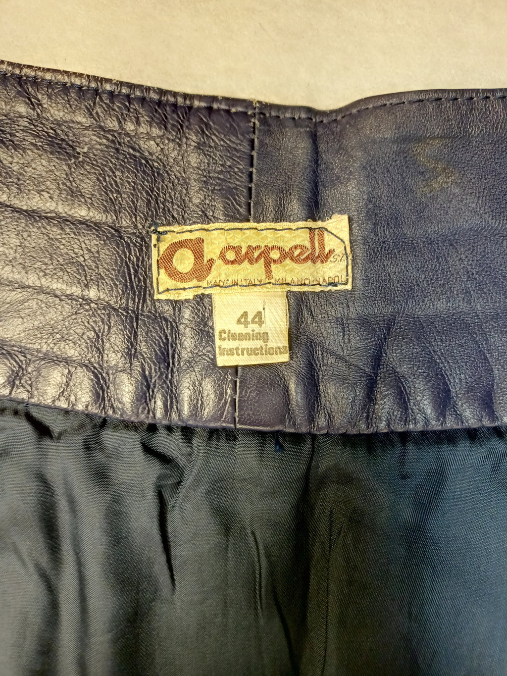 Retro Leather Mini Skirt