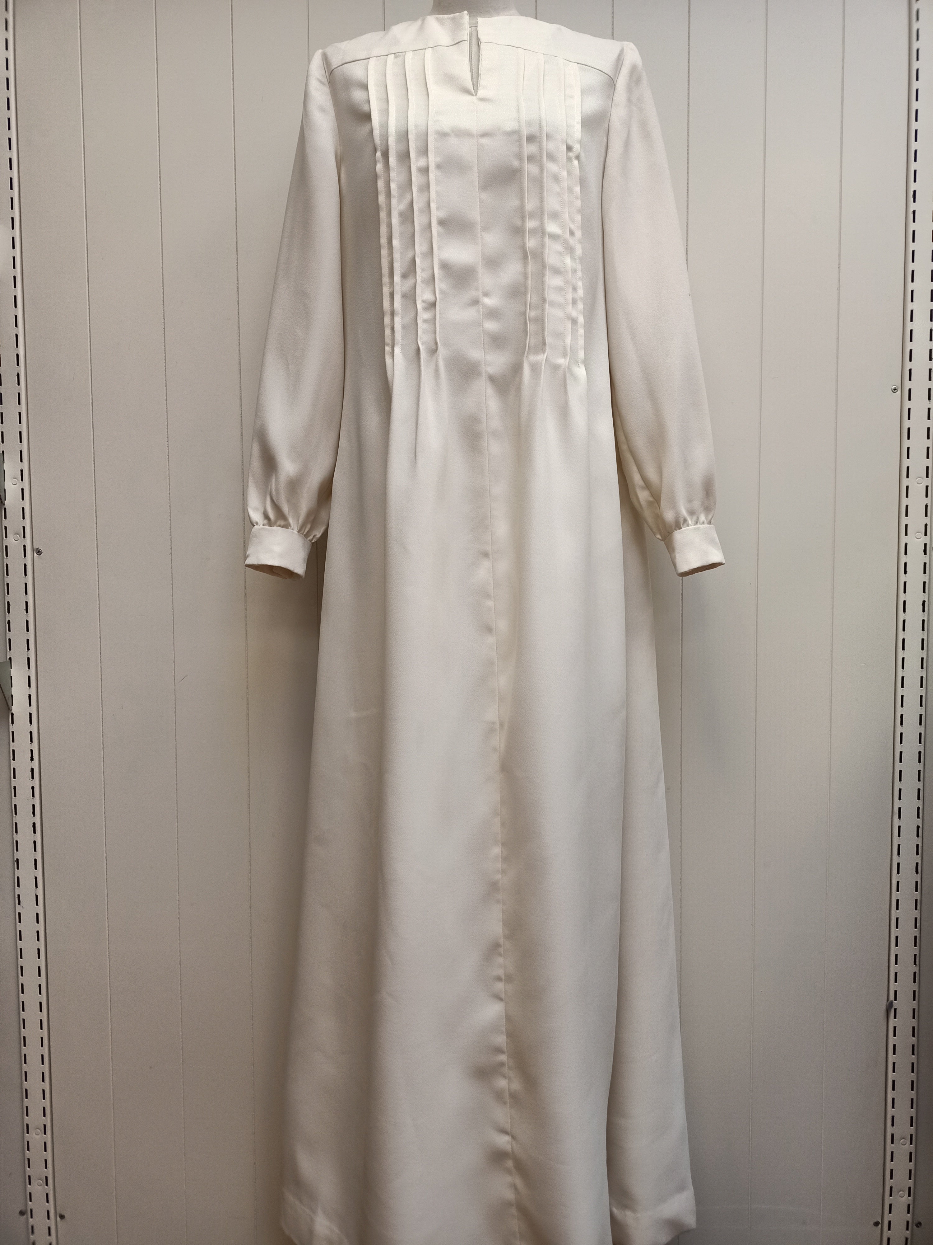 Vintage Cream Pintucked Dress