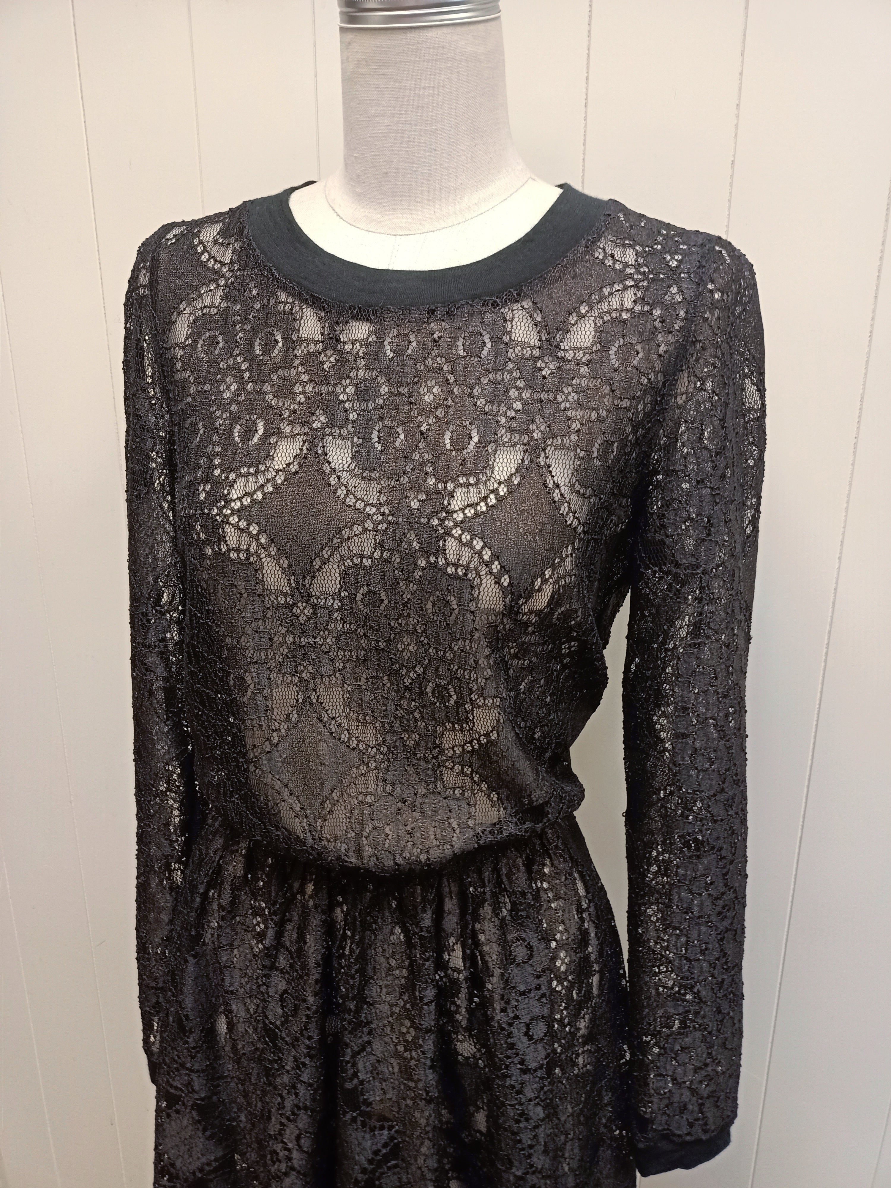 Liann Bellis Black Lace Dress