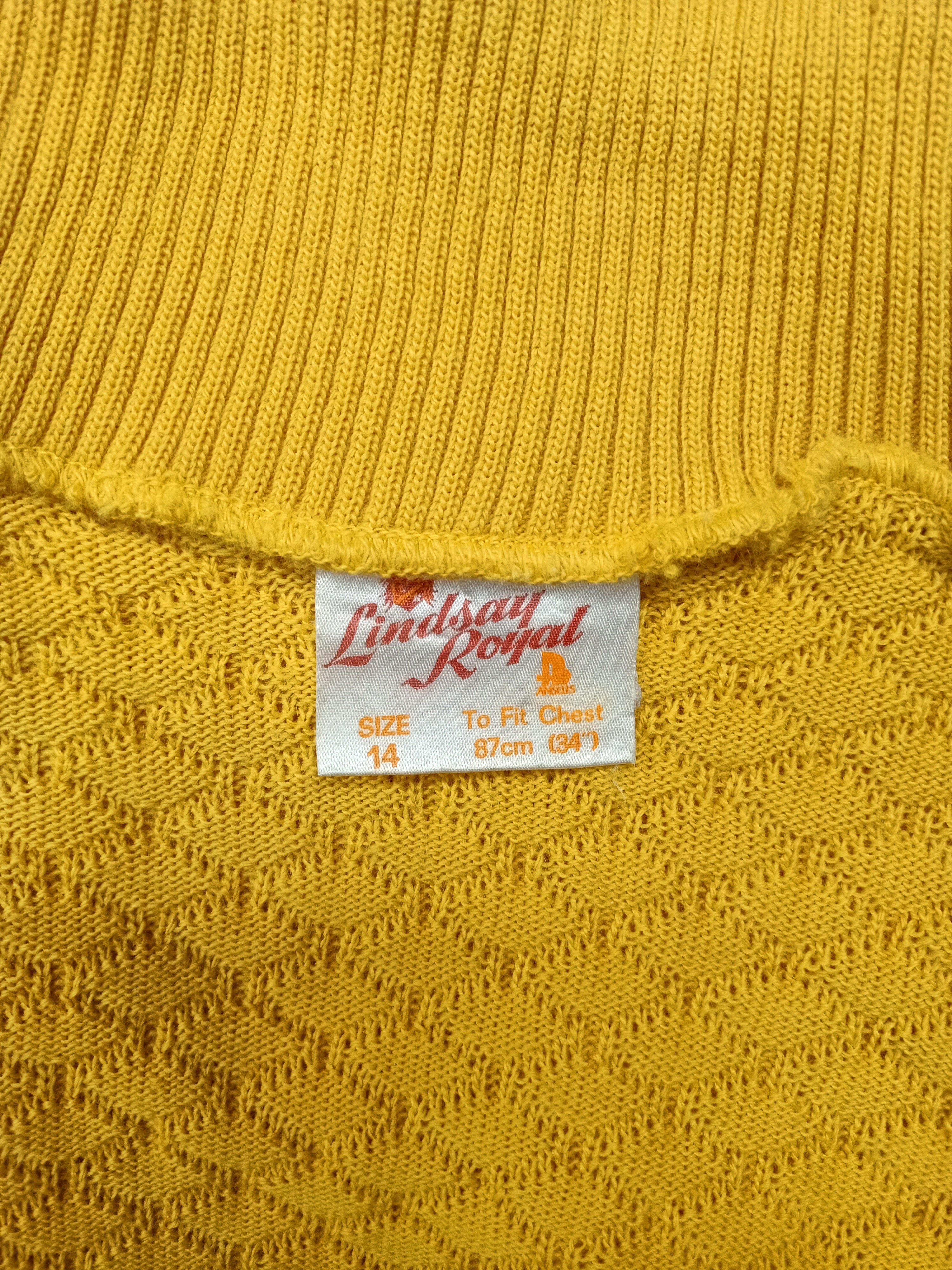 Vintage Lindsay Royal Yellow Sweater