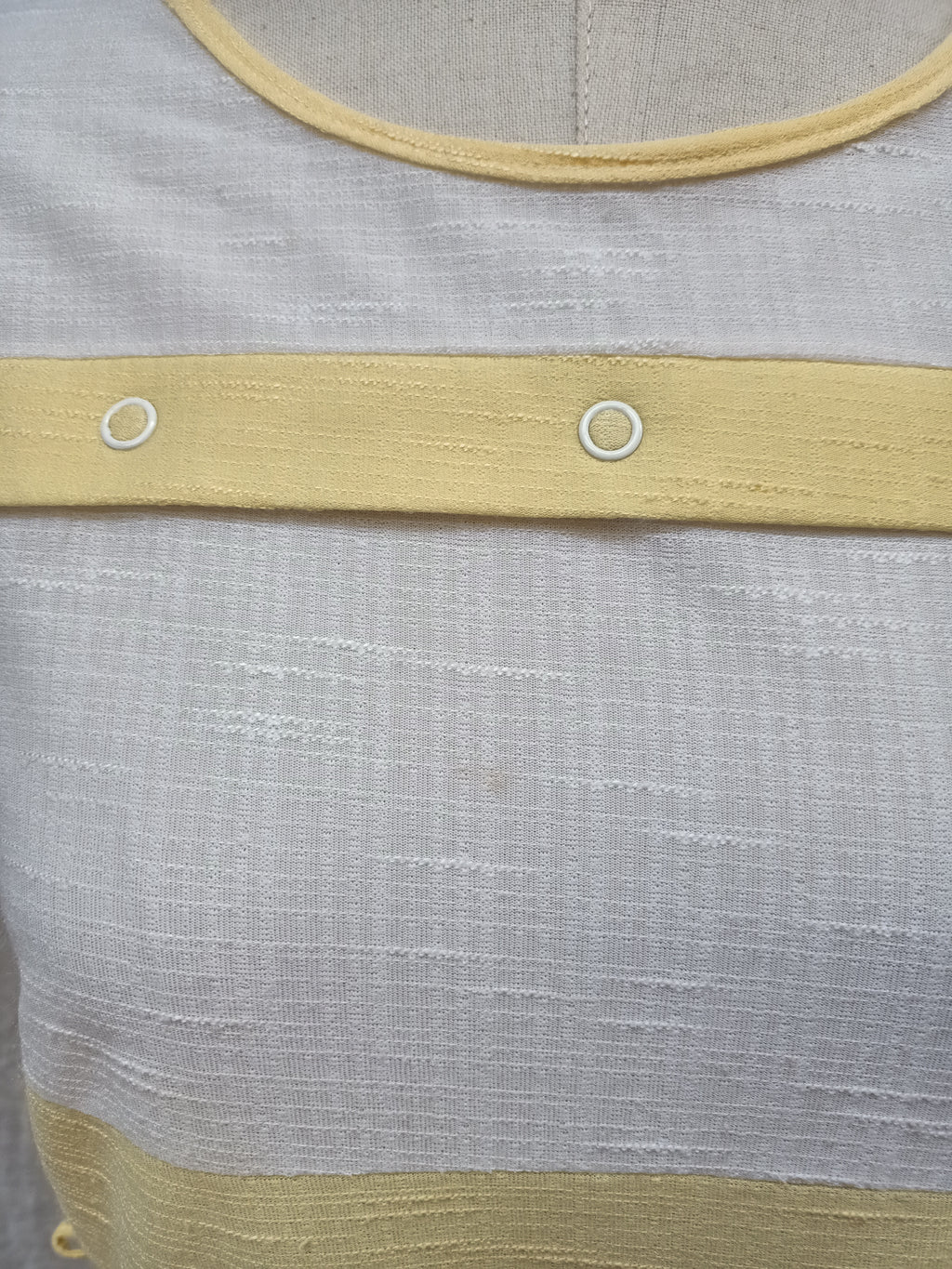 Vintage Yellow Sheer Dress