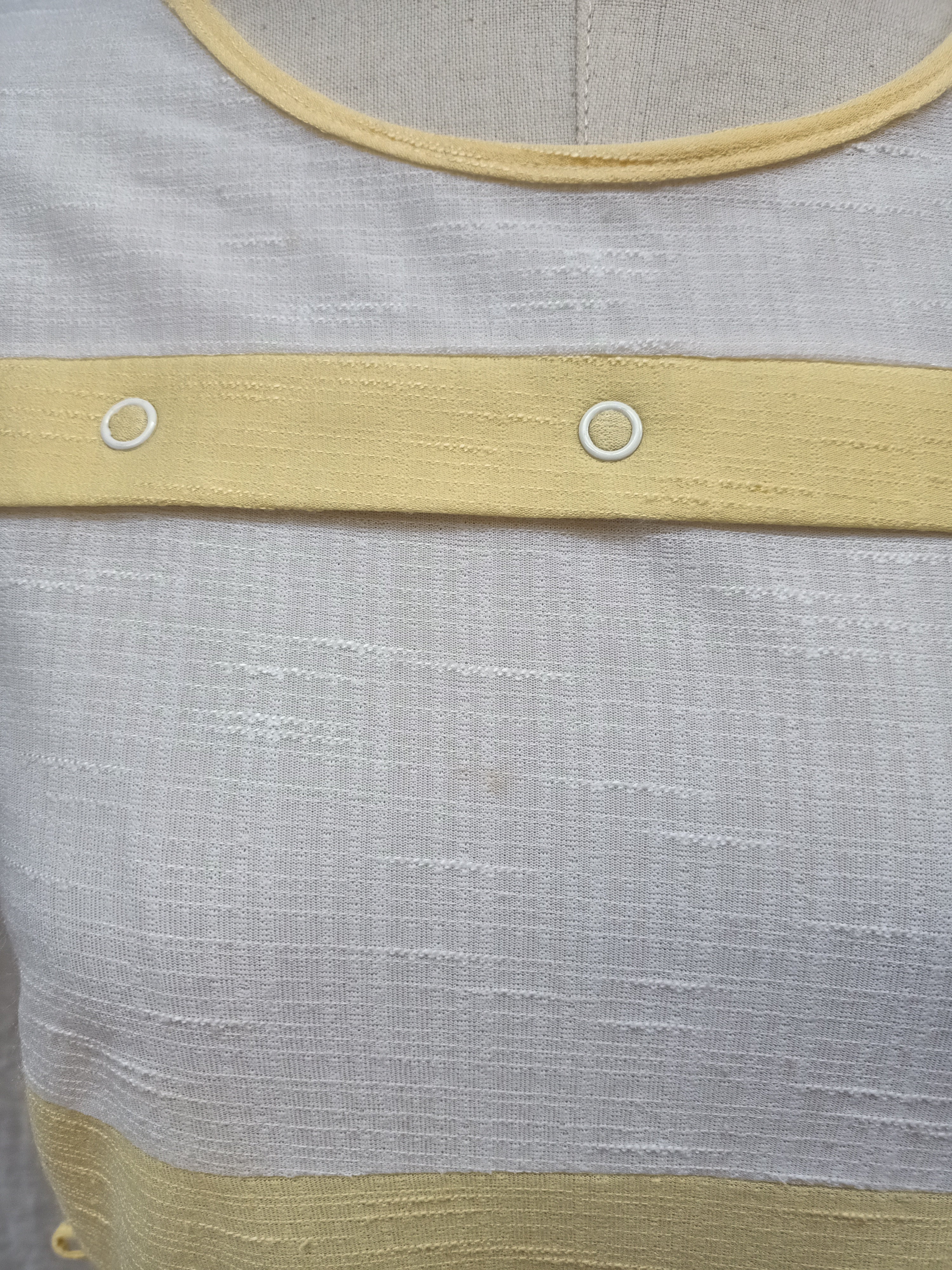 Vintage Yellow Sheer Dress