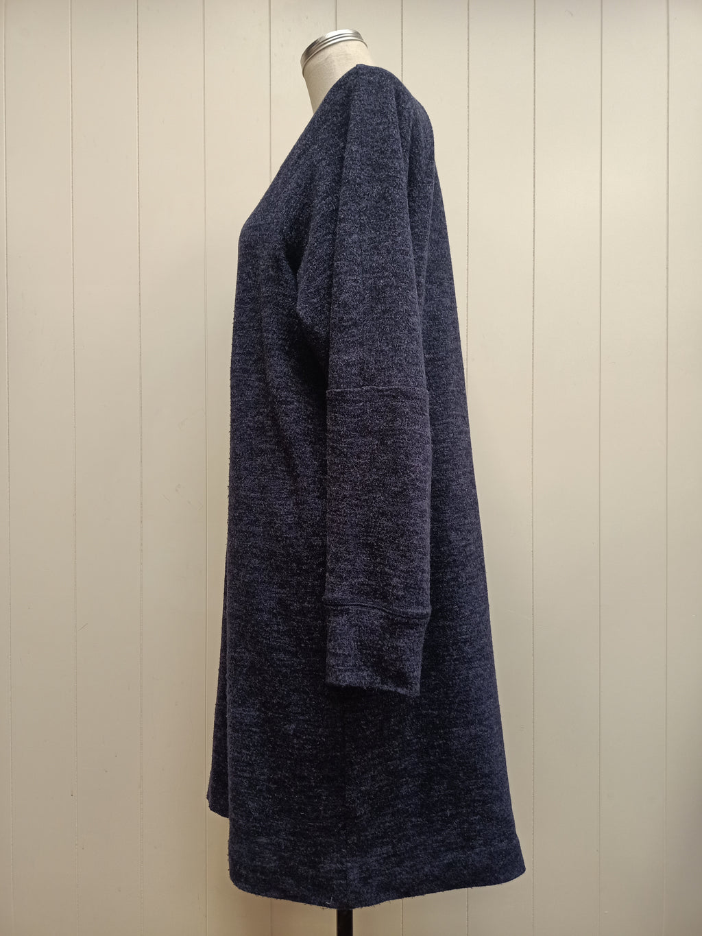Ricochet Asymmetric Navy Dress