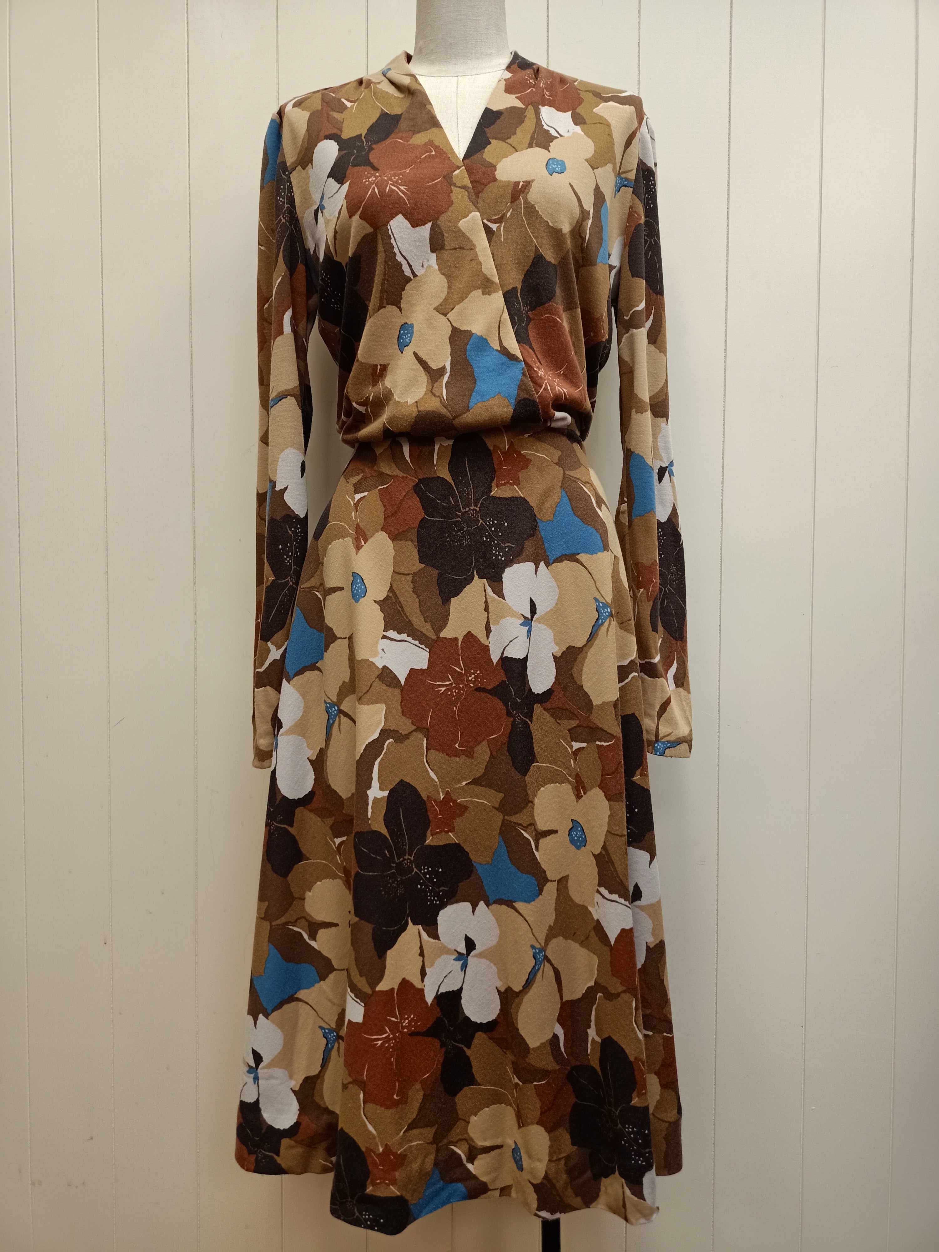 Vintage Muted Floral Dress
