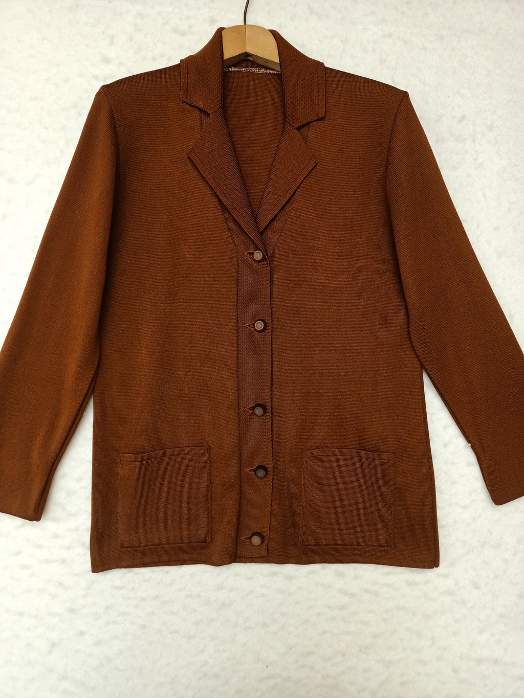 Vintage Rich Brown Cardigan