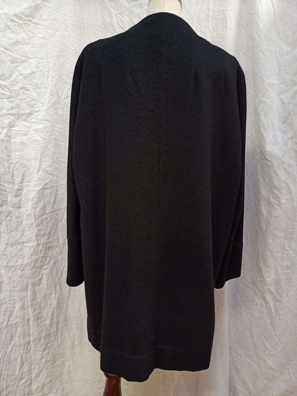 Floral Button Wool Coat