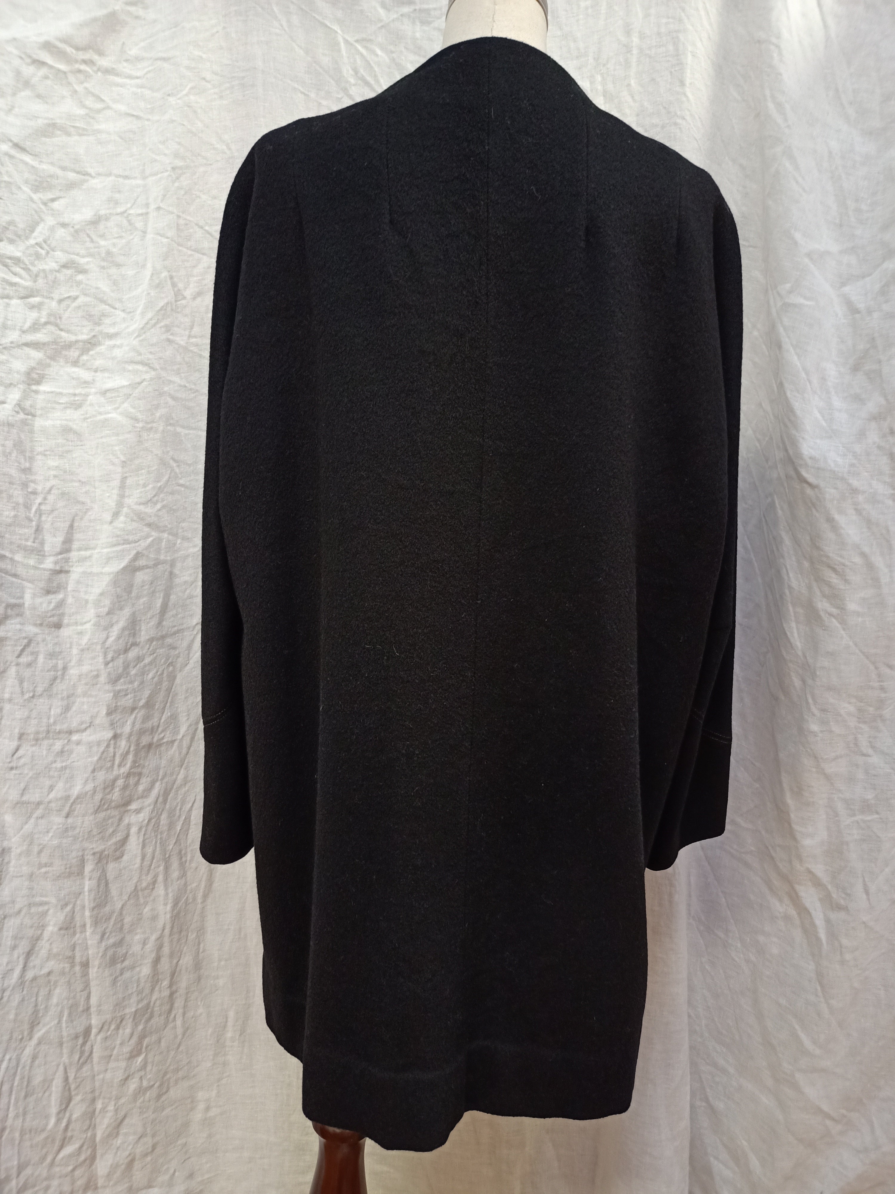 Floral Button Wool Coat