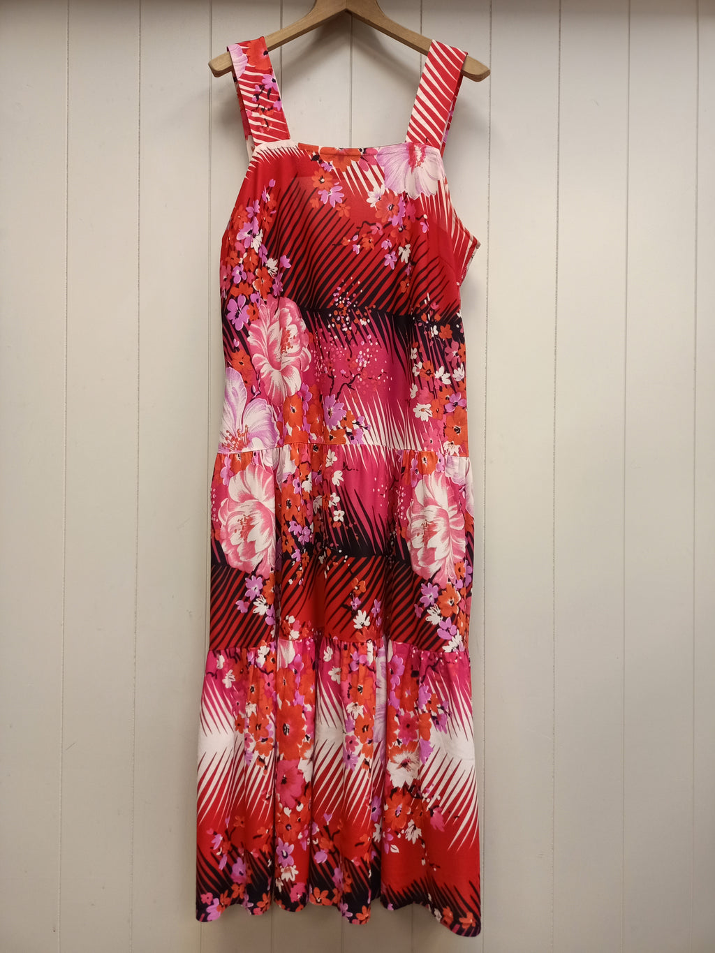 Vintage Osti Fashions Floral Palm Dress