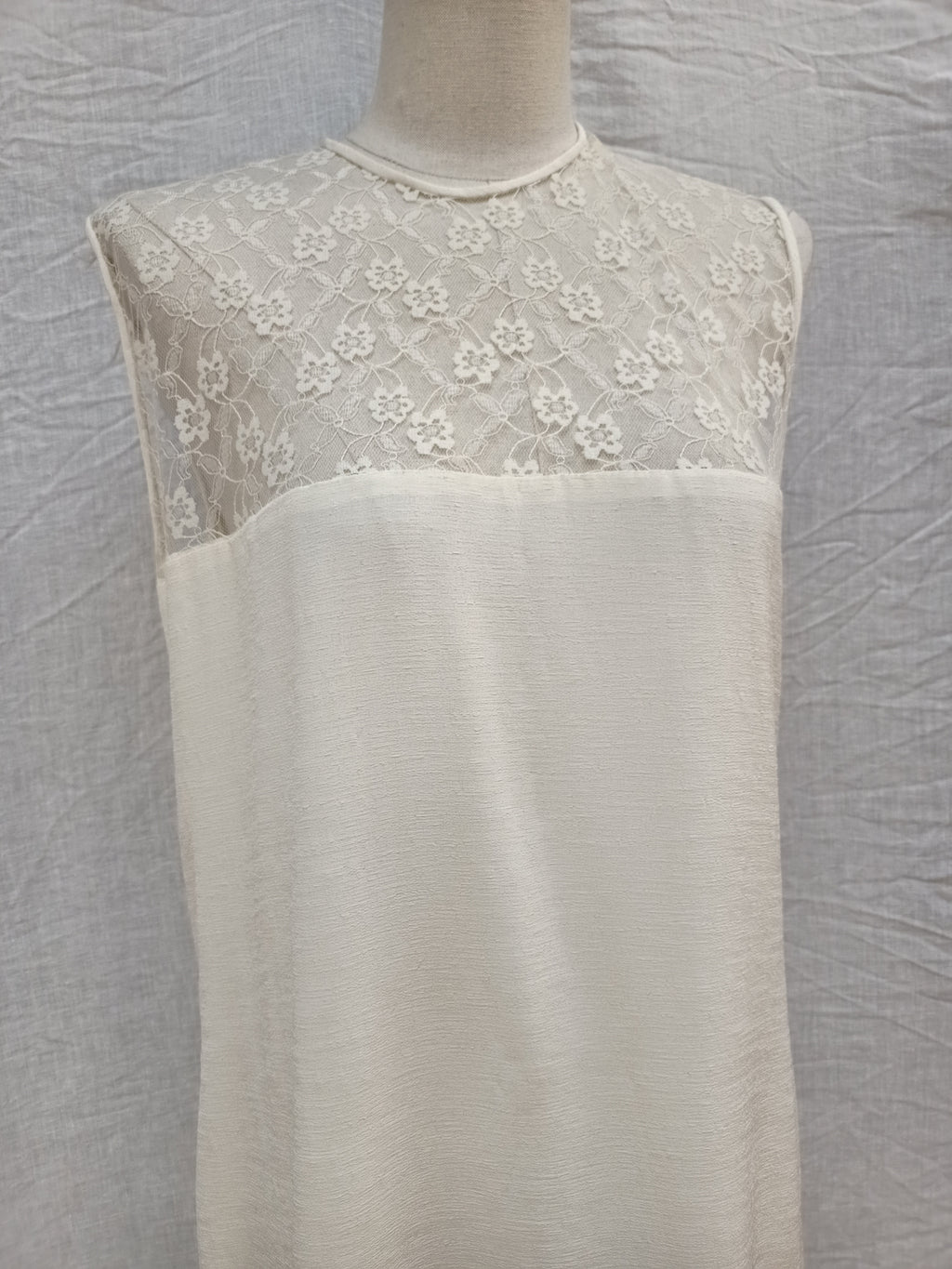 Vintage Lace Cream Dress