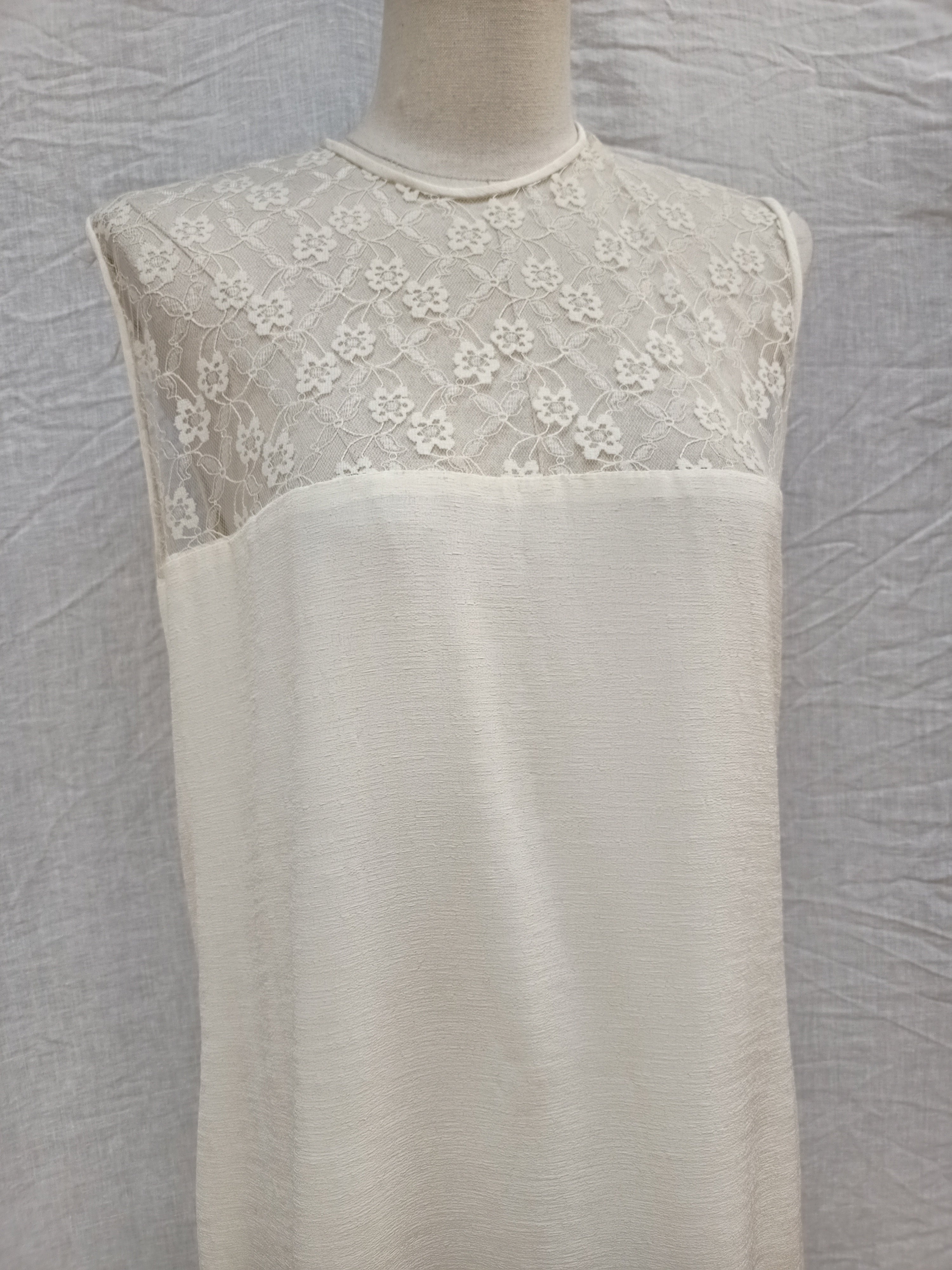 Vintage Lace Cream Dress