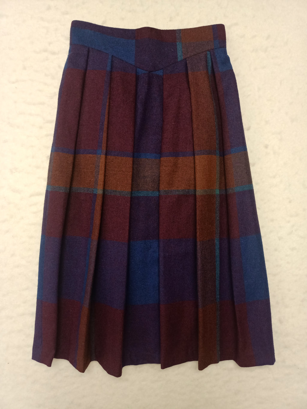 Vintage Earlybird Plaid Skirt
