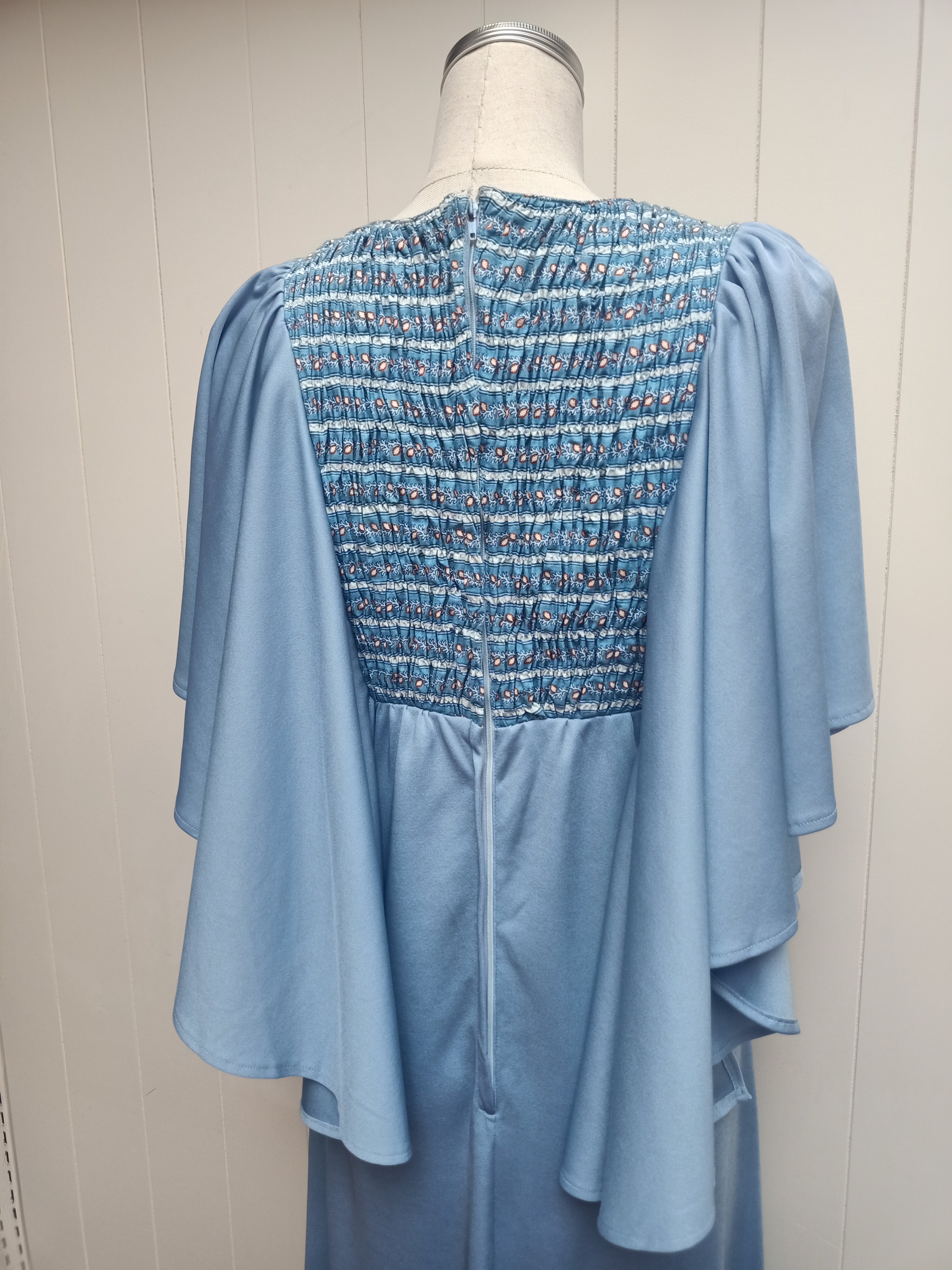 Vintage Flutter Sleeves Dress
