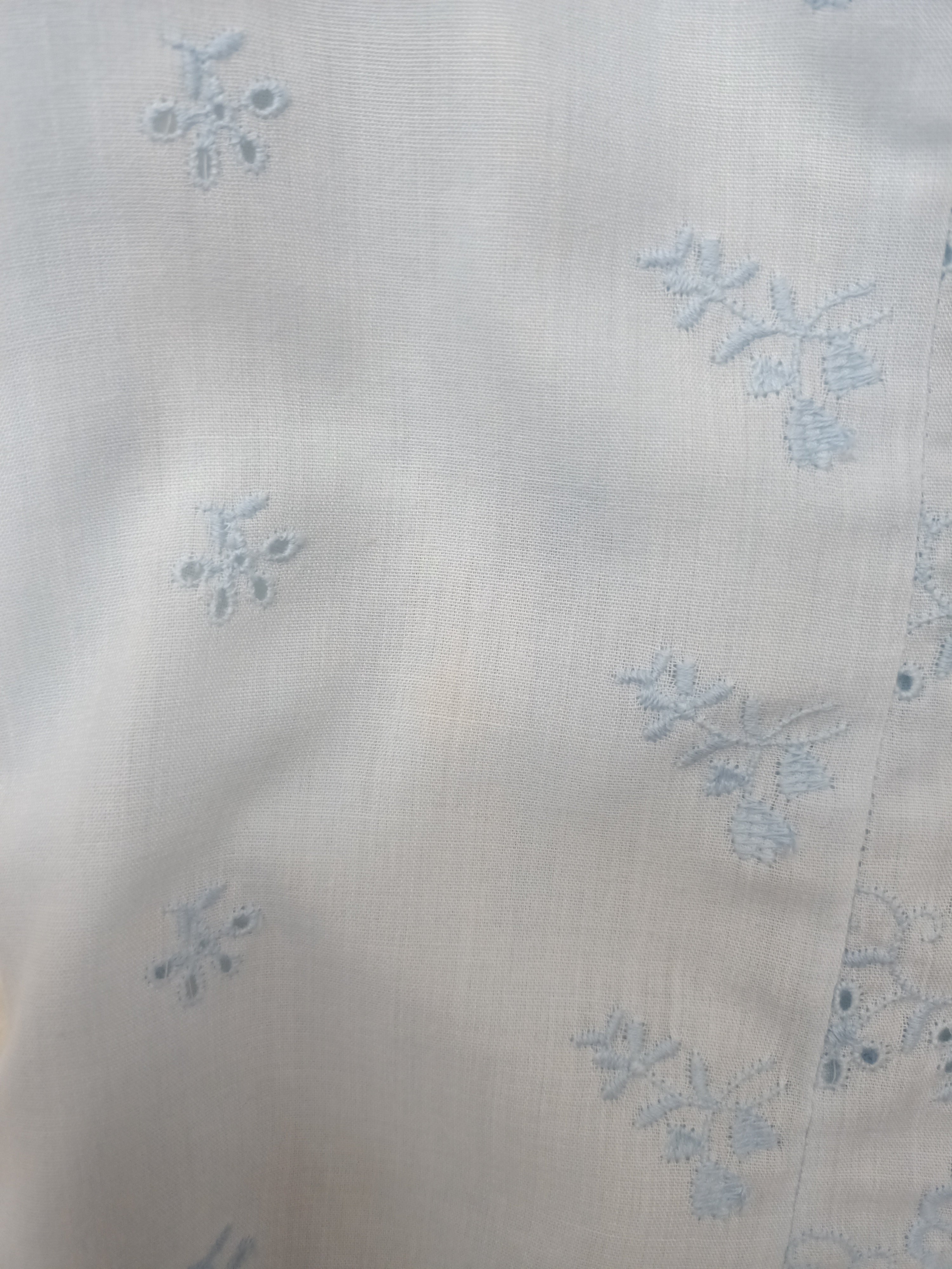 Vintage Pale Blue Anglaise Shirt