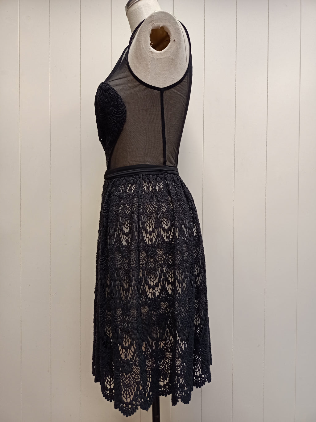 Black Heart Lace Dress