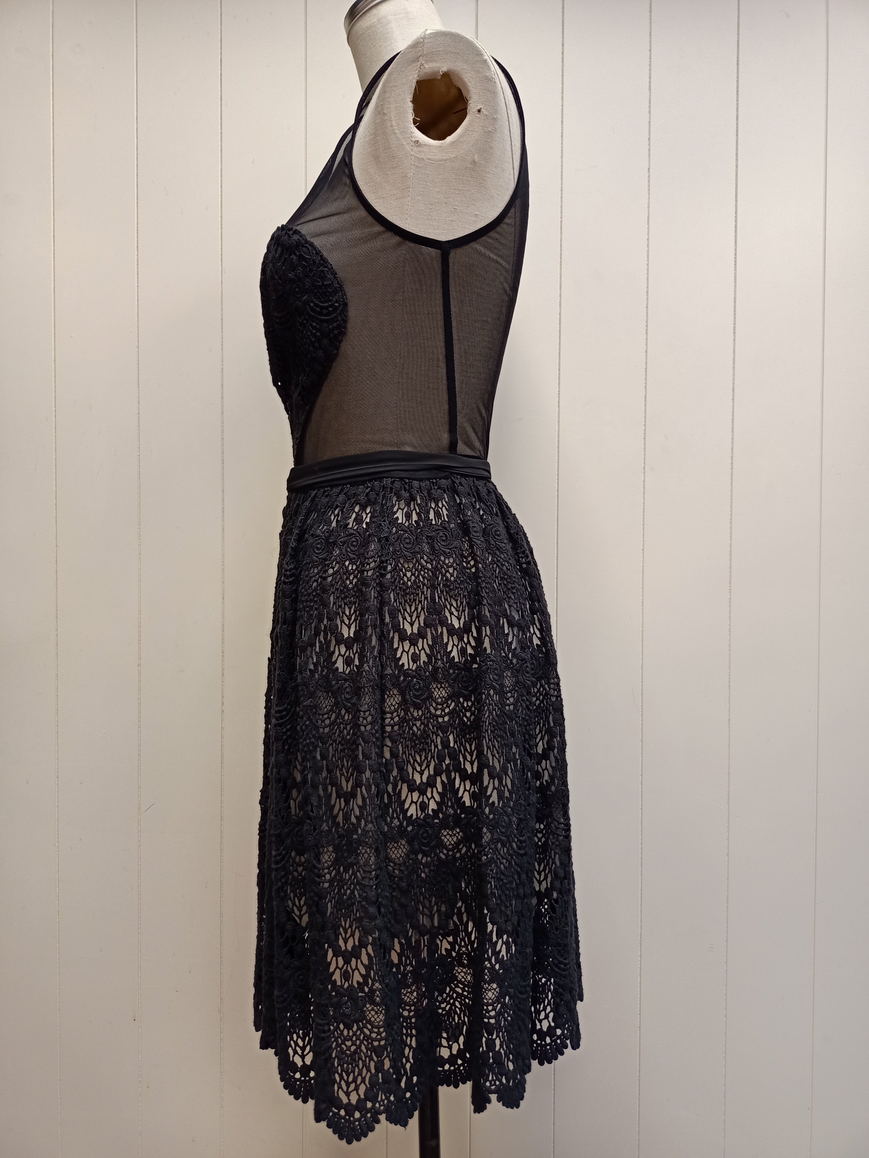 Black Heart Lace Dress