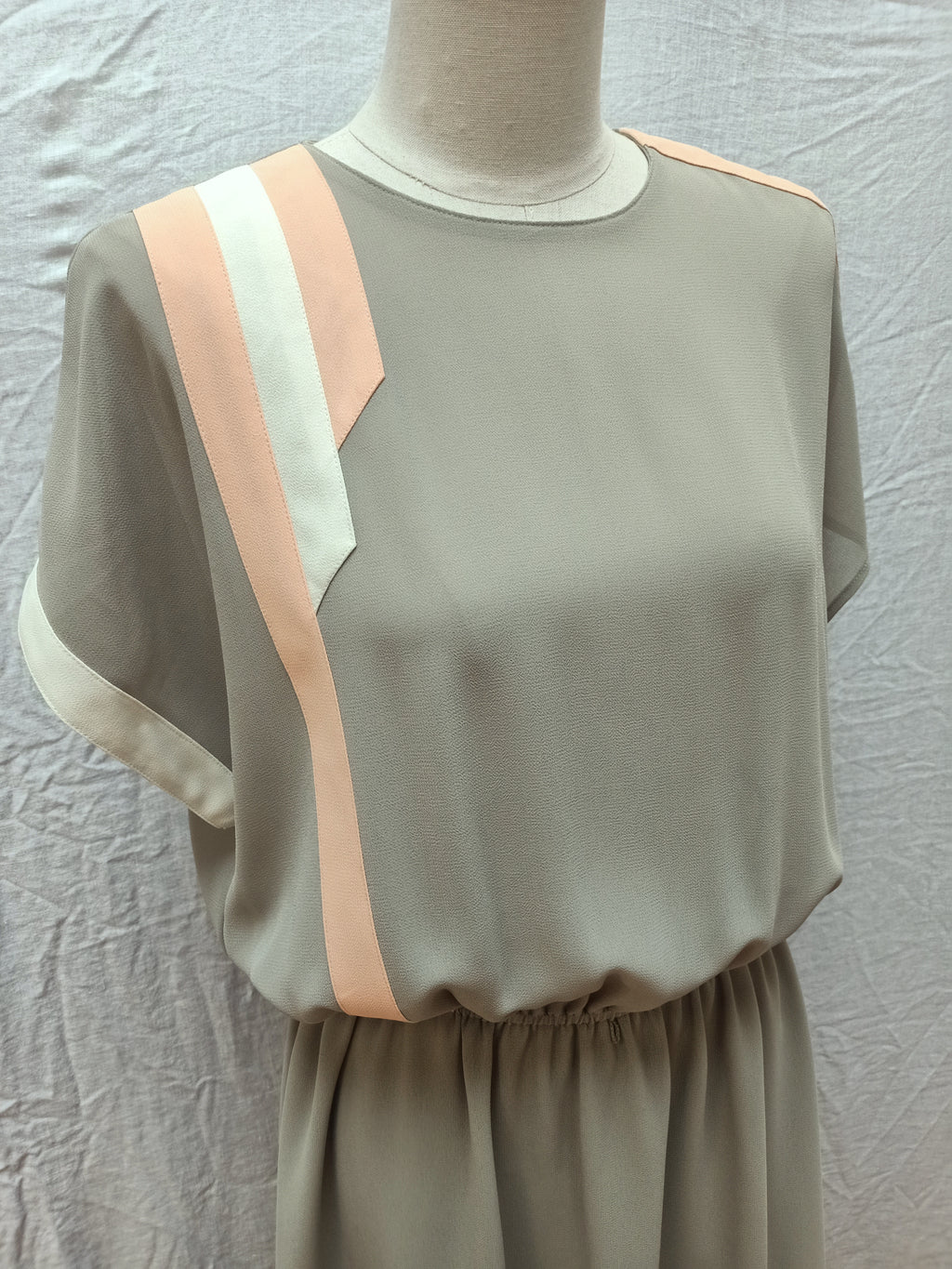 Vintage Sage Crepe Dress