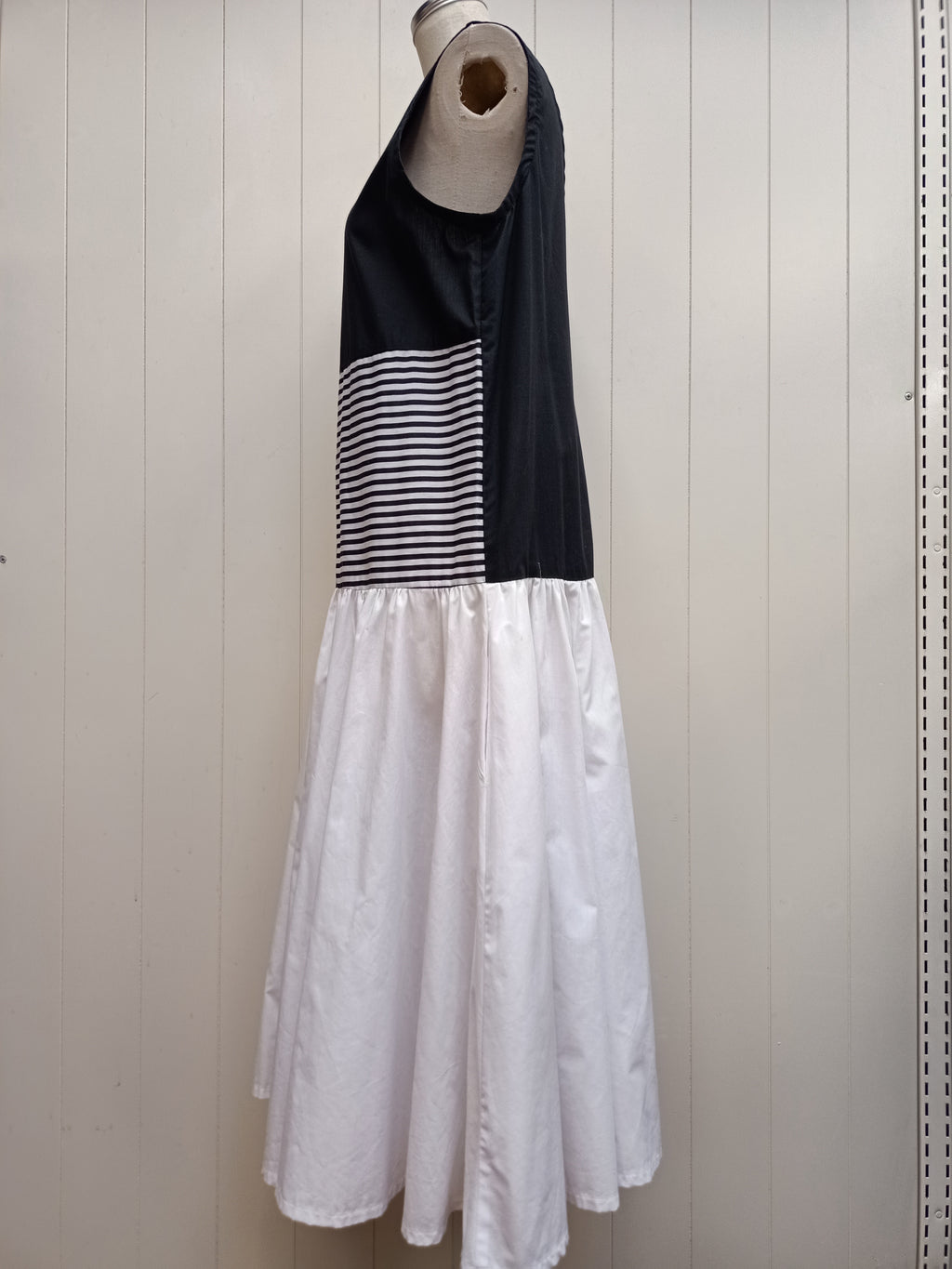 Vintage Geometric Patchwork Dress