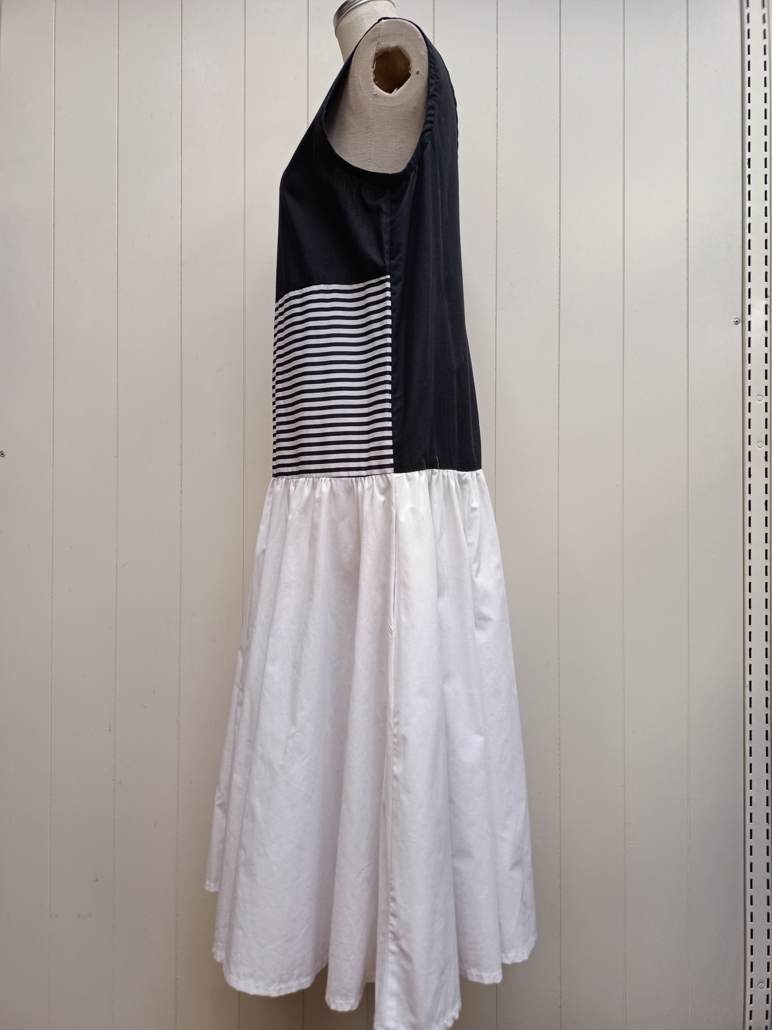 Vintage Geometric Patchwork Dress