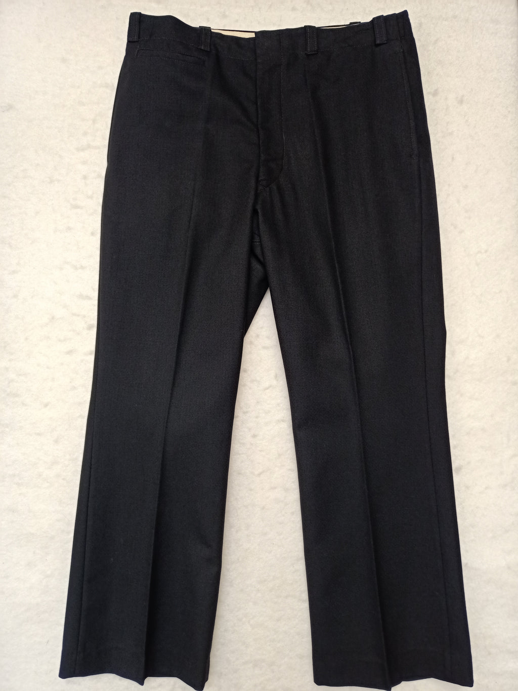 Vintage Mens High Waist Black Pants